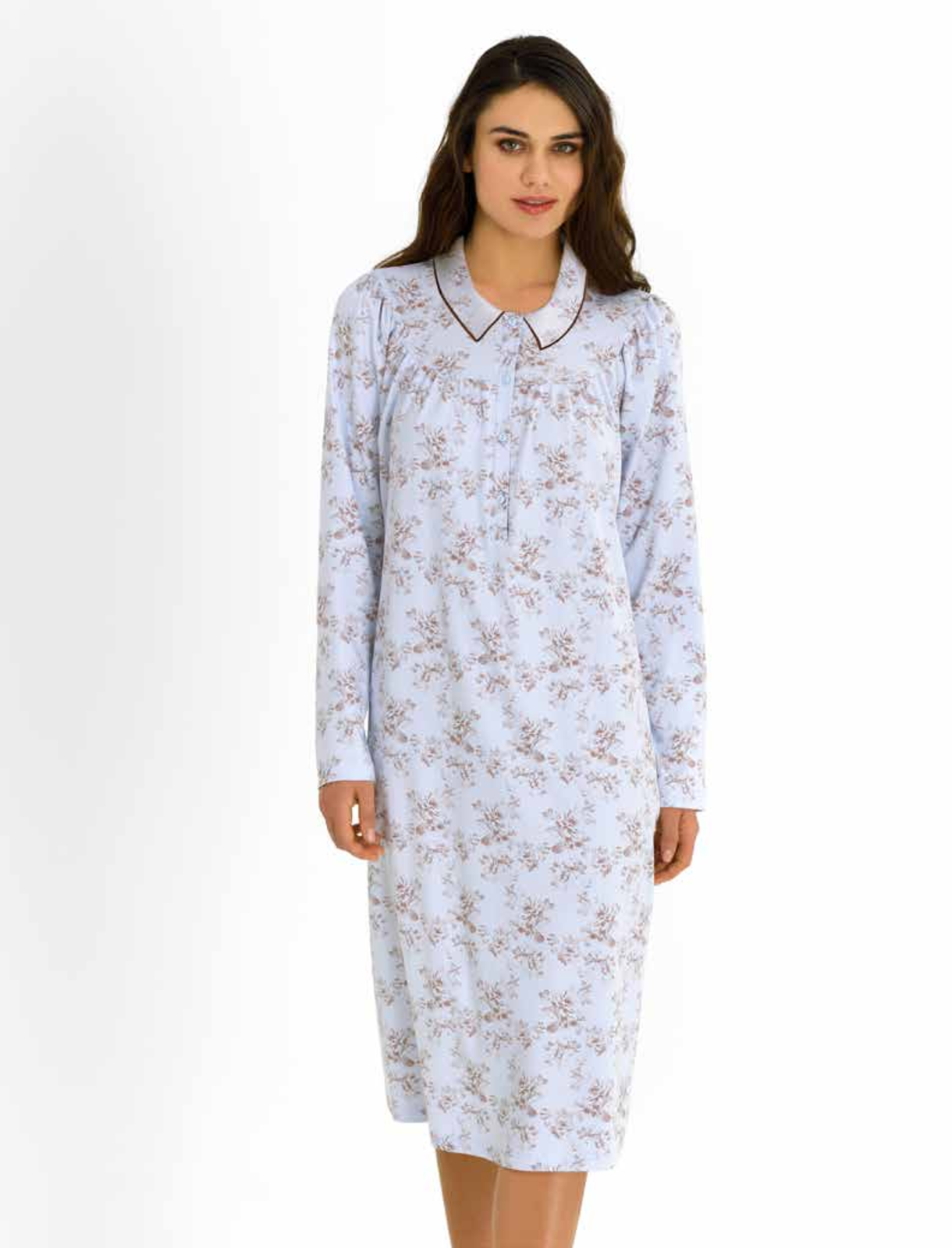 CAMICIA NOTTE DONNA M/L 92409 Tellini S.r.l. Ingrosso Abbigliamento