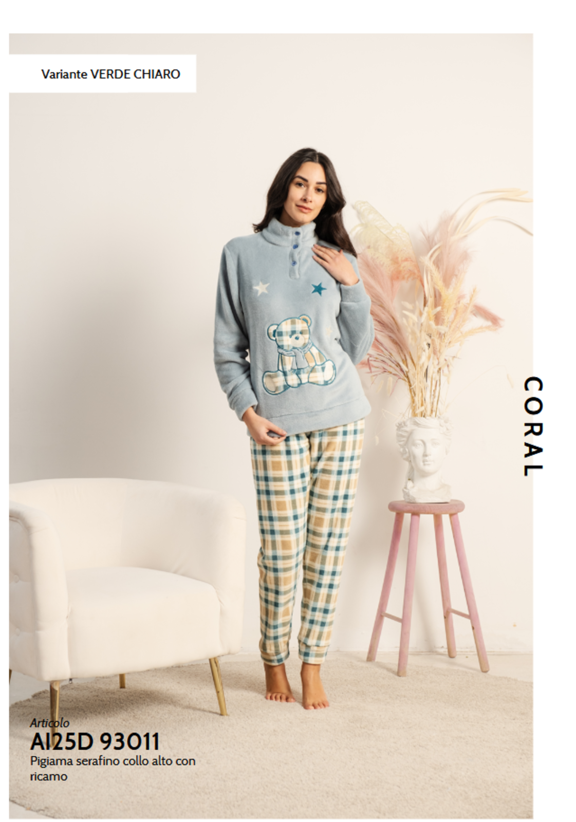 PIGIAMA SERAFINO DONNA M/L 25D93011 Tellini S.r.l. Ingrosso Abbigliamento