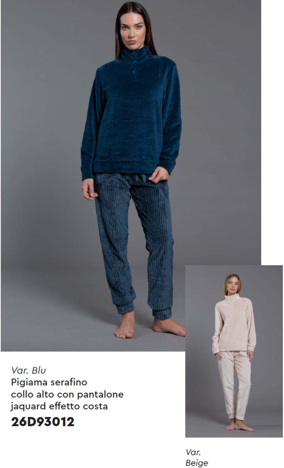 DAMEN-SERAFINO-PYJAMAS M/L 26D93012 Tellini S.R.L. Großhandelskleidung