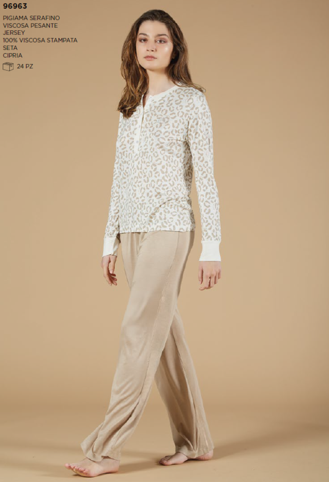 PIGIAMA SERAFINO DONNA M/L 96963 Tellini S.r.l. Ingrosso Abbigliamento