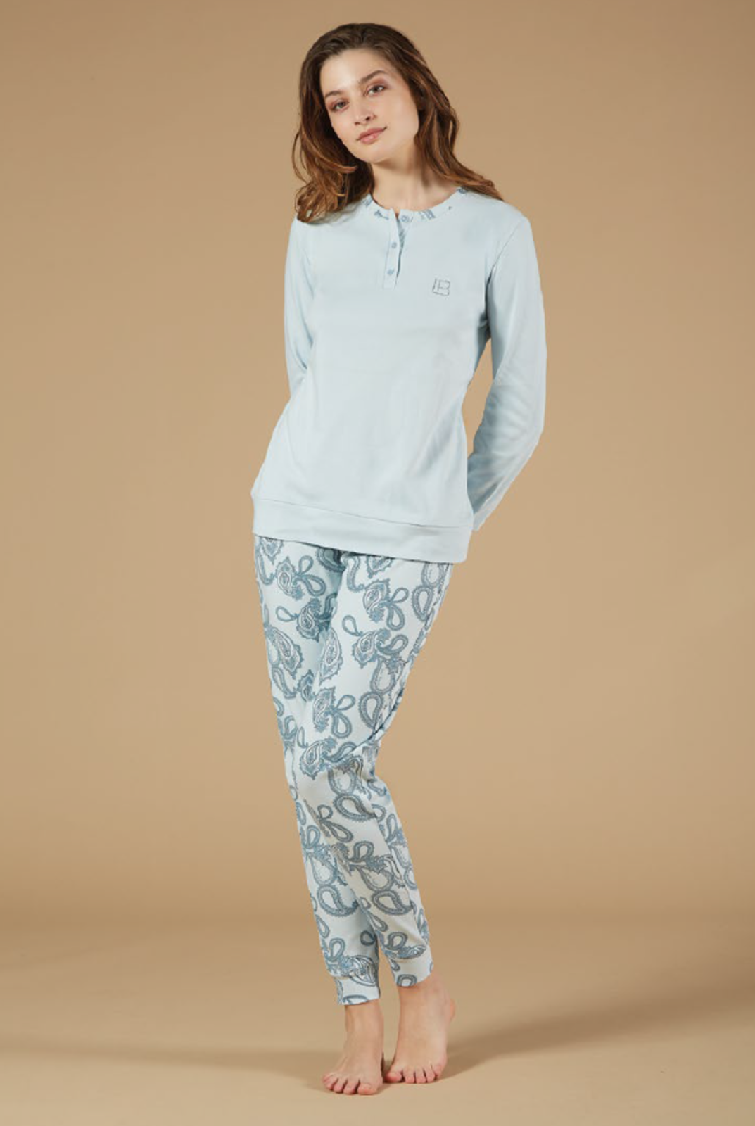 PIGIAMA SERAFINO DONNA M/L 96976 Tellini S.r.l. Ingrosso Abbigliamento
