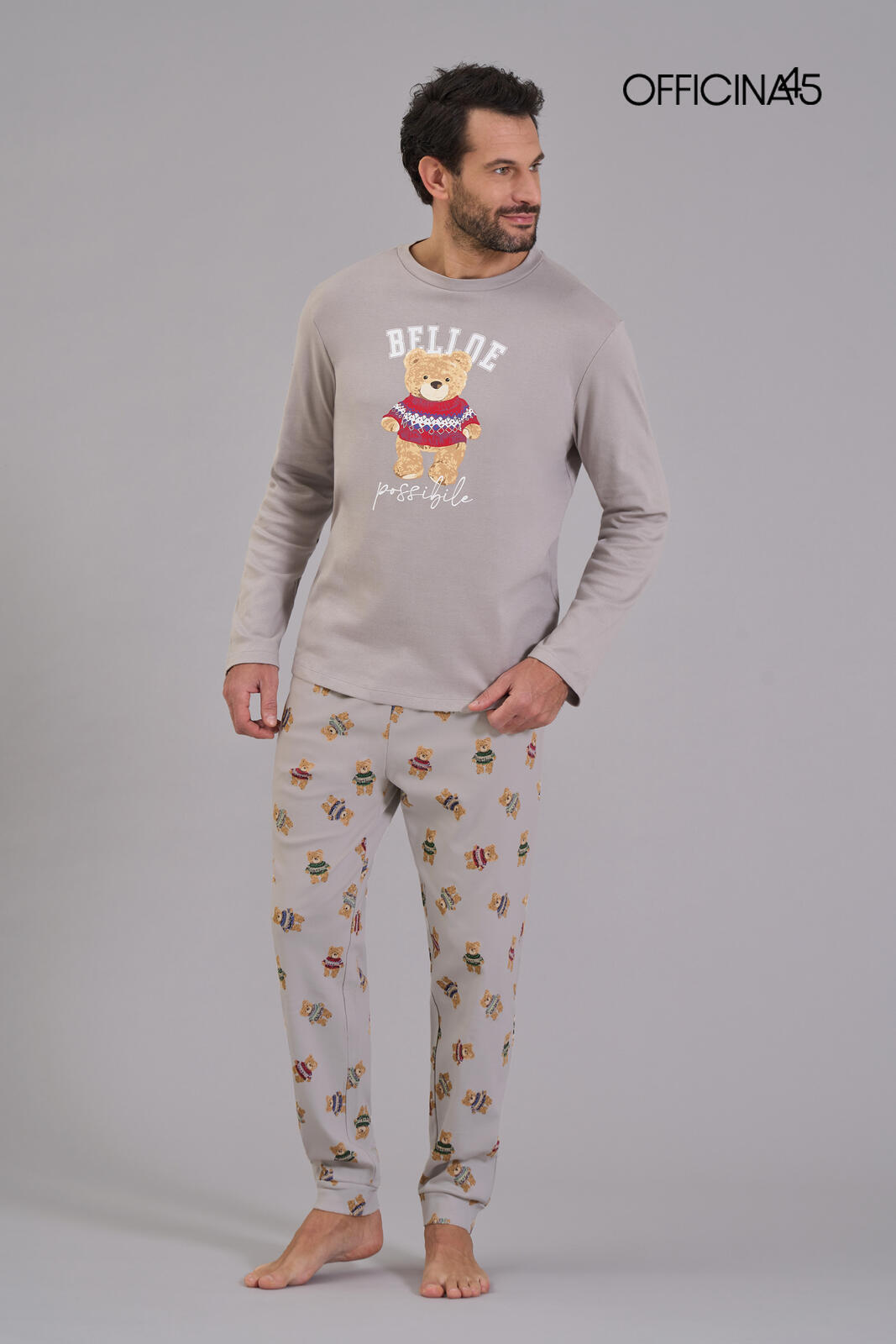 PIGIAMA UOMO M/L 97199M Tellini S.r.l. Ingrosso Abbigliamento