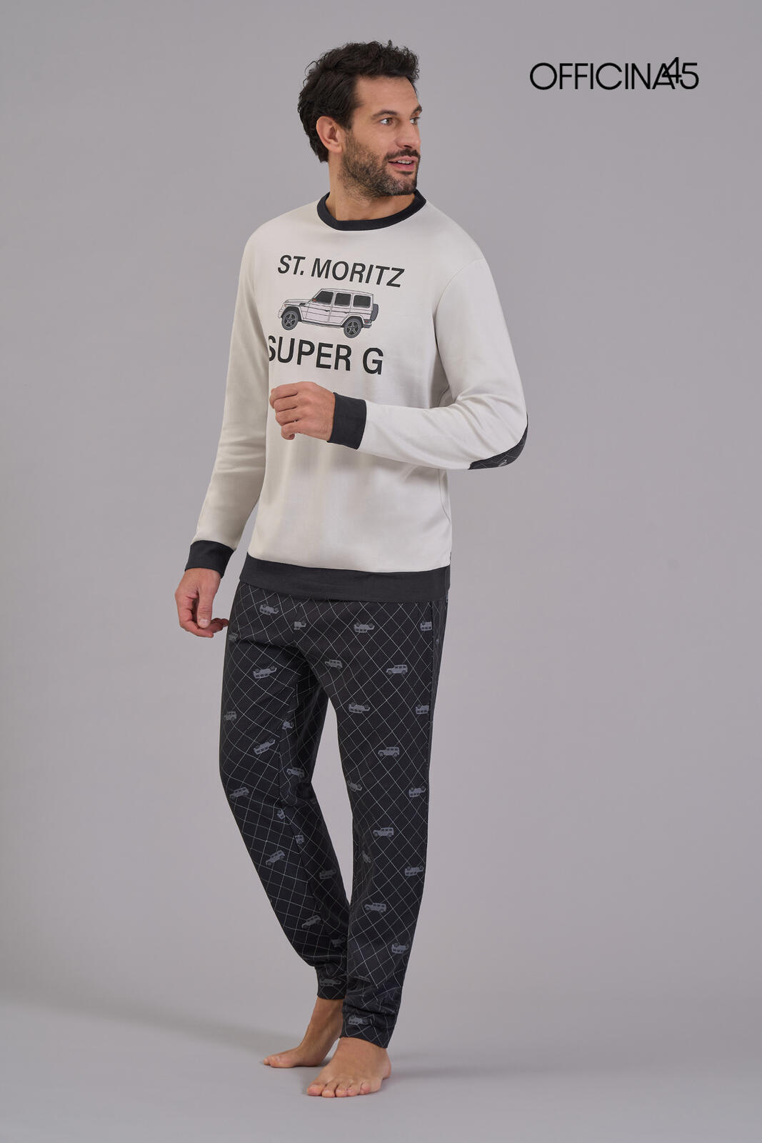 PIGIAMA UOMO M/L 97299M Tellini S.r.l. Ingrosso Abbigliamento
