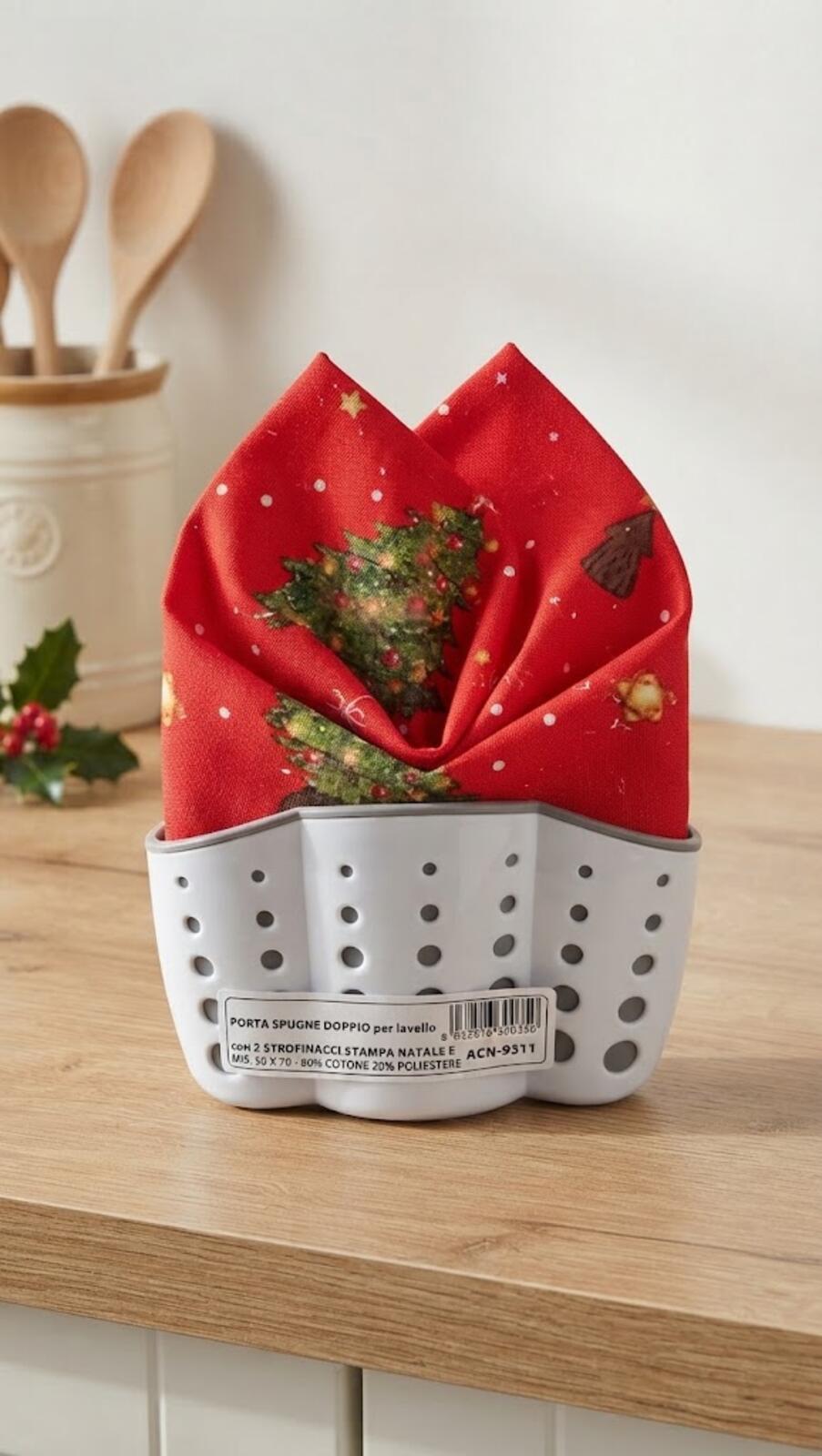 CONFEZIONE REGALO ACN 9311 STROFINACCIO+PORTASPUGNE Tellini S.r.l. Ingrosso Abbigliamento