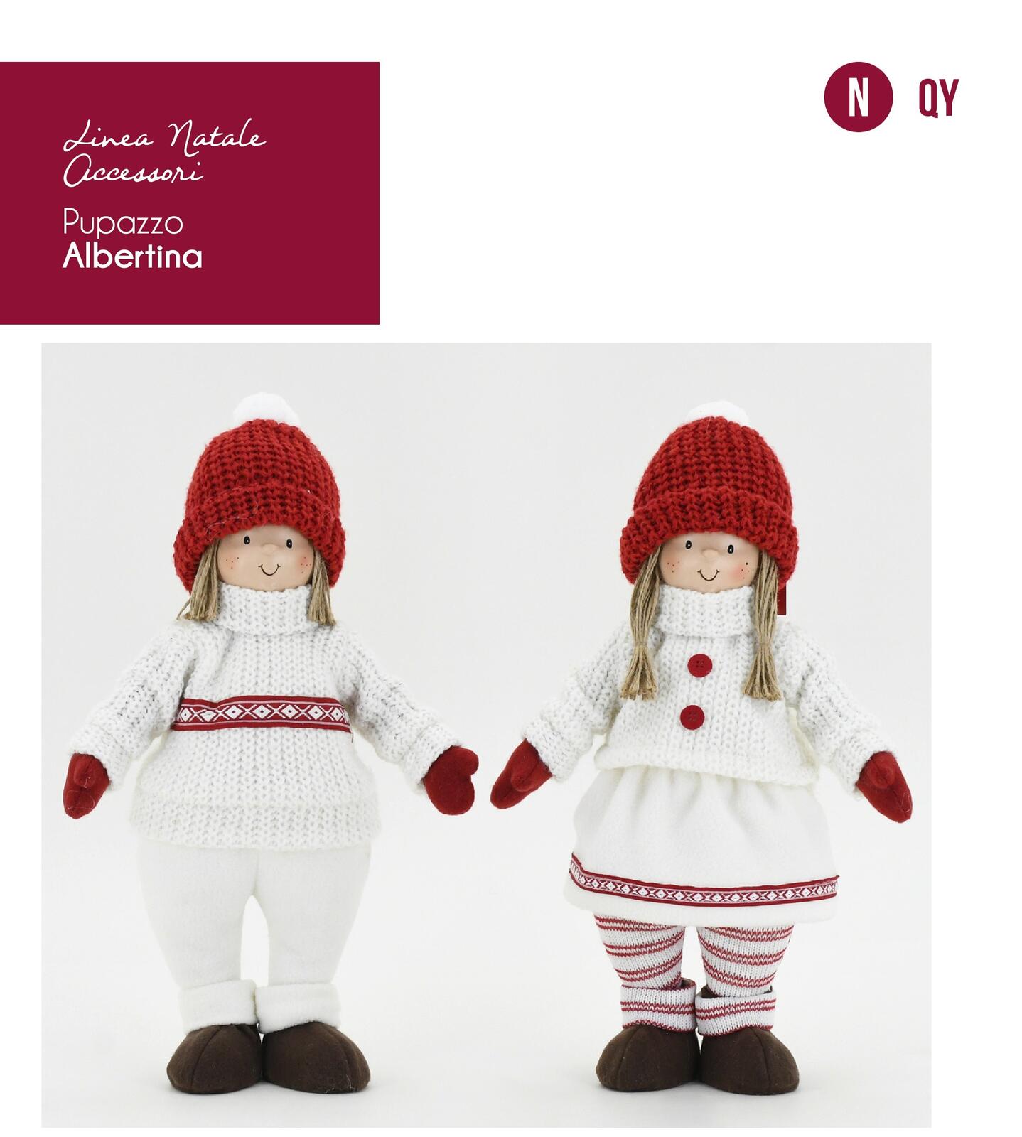 PUPAZZO ALBERTINA 42CM Tellini S.r.l. Ingrosso Abbigliamento