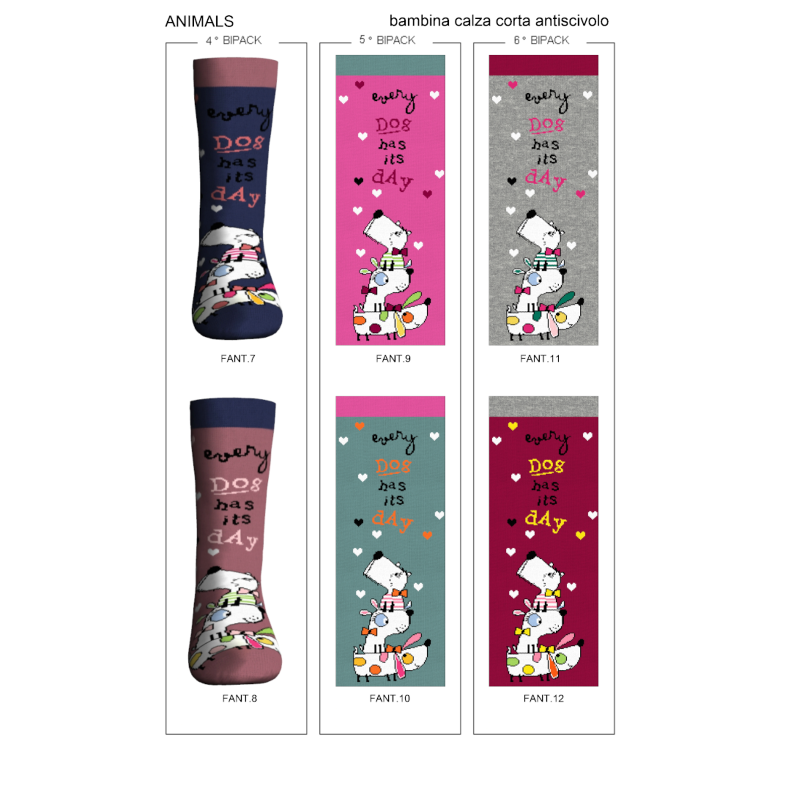 CALZINO ABS BAMBINO ANIMALS Tellini S.r.l. Ingrosso Abbigliamento