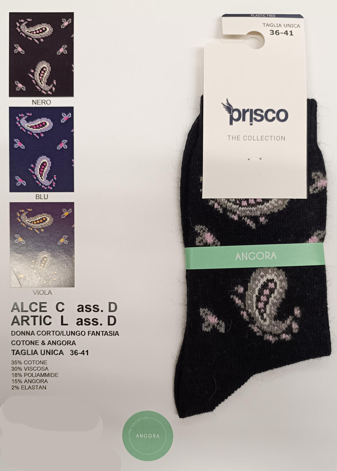 Calze Donna Invernali Senza Elastico Coveri Mara 3PZ - CLICK INTIMO - Foto 9