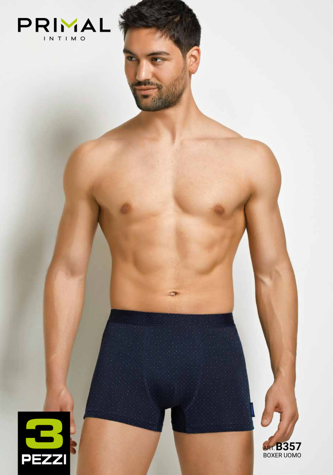 TRIS BOXER UOMO B357 Tellini S.r.l. Ingrosso Abbigliamento