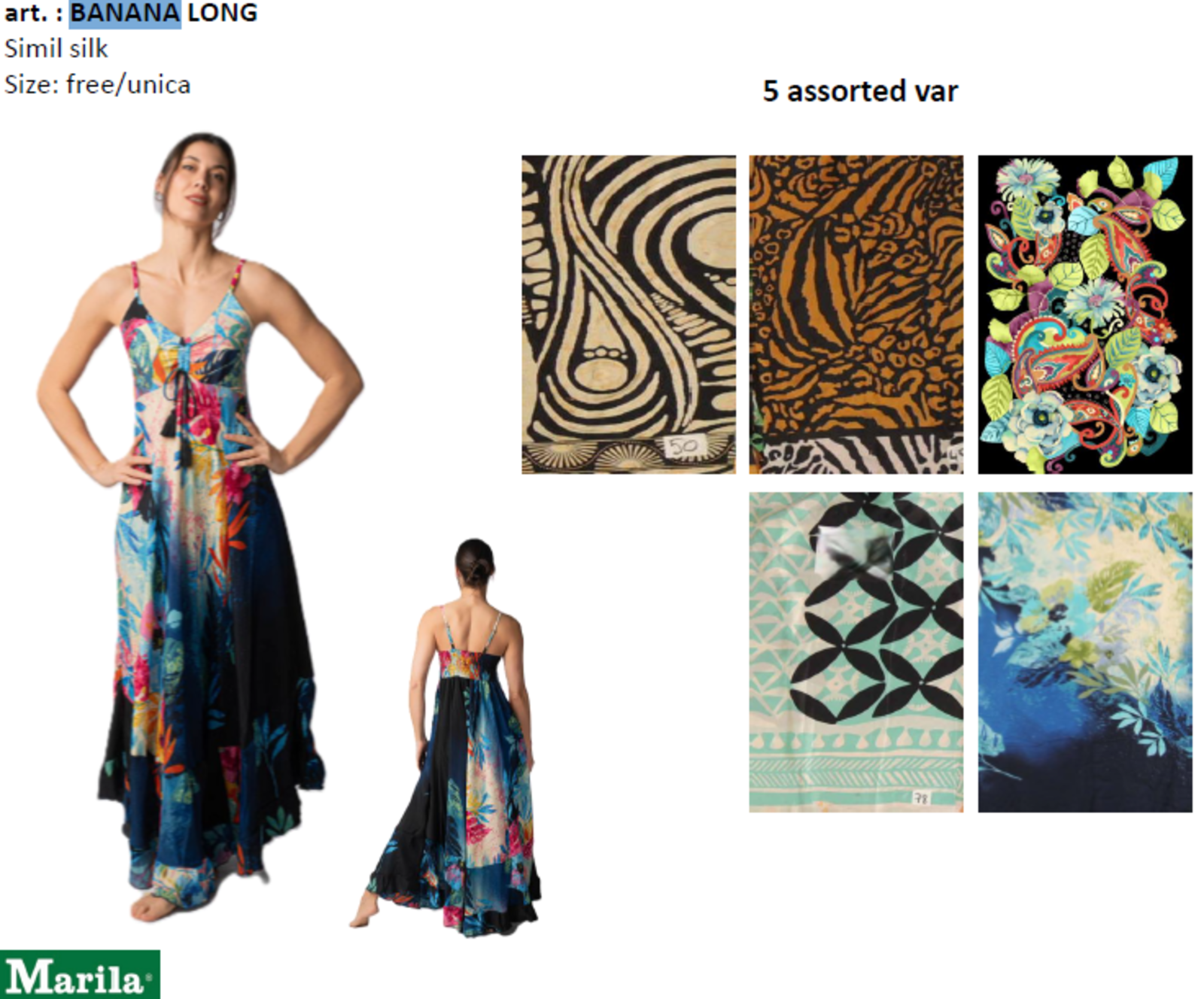 ABITO DONNA BANANA LONG Tellini S.r.l. Ingrosso Abbigliamento