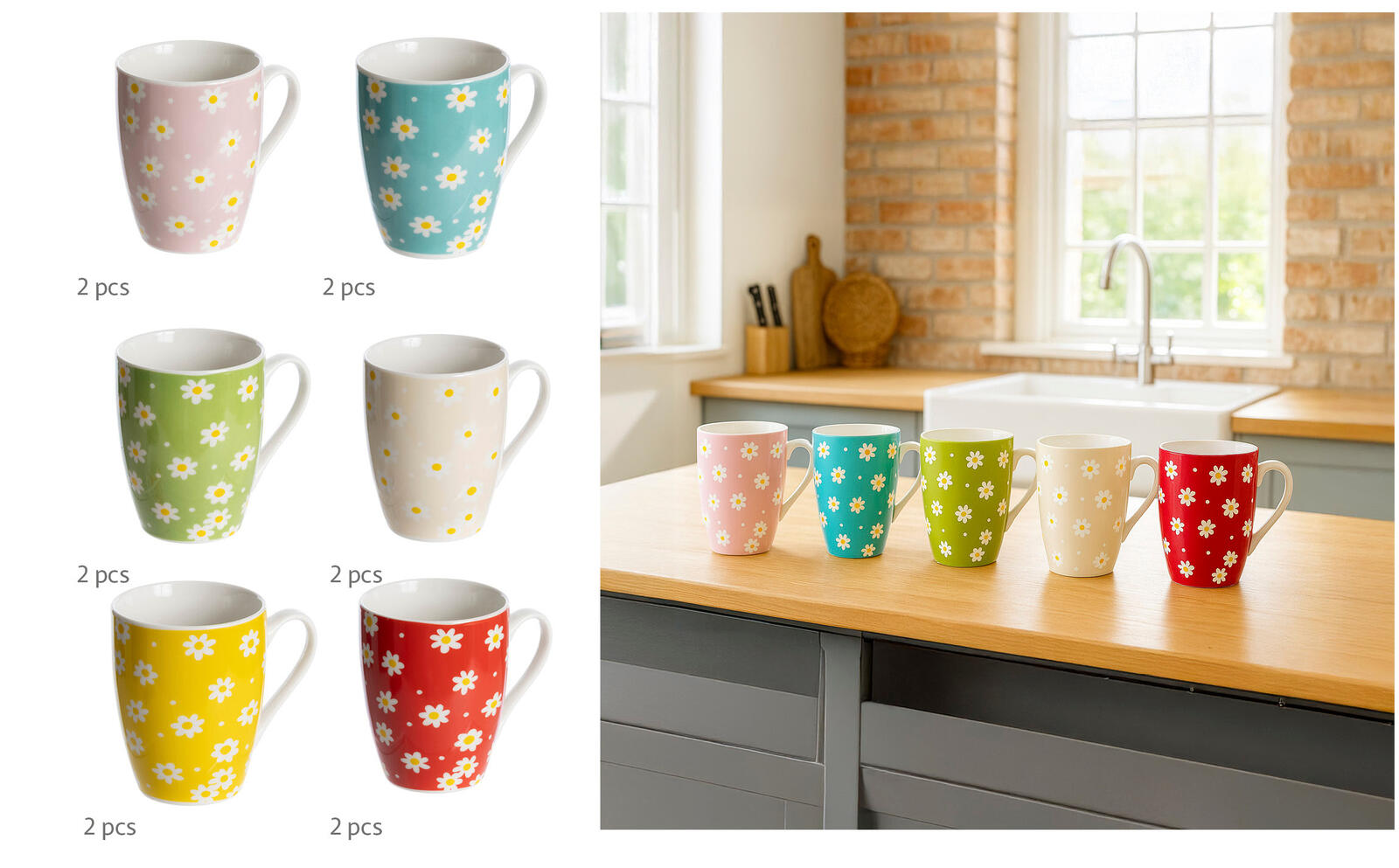 TAZZA DAISY 340ML Tellini S.r.l. Ingrosso Abbigliamento