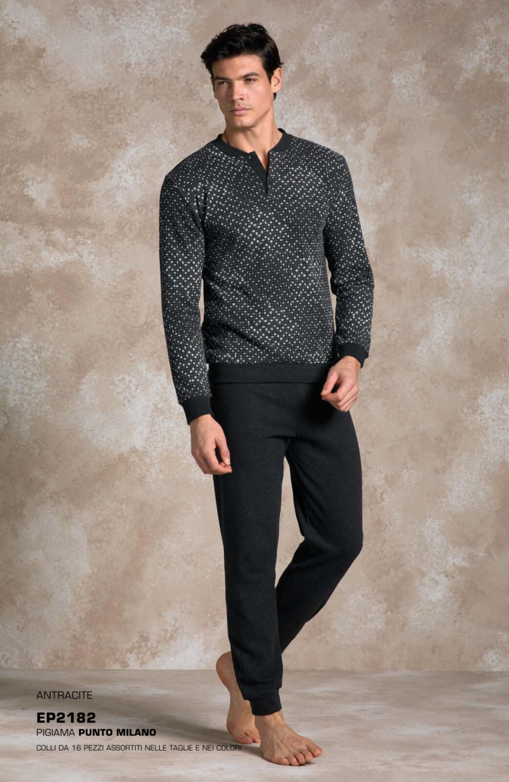 HERREN-PYJAMAS M/L EP2182 Tellini S.R.L. Großhandelskleidung