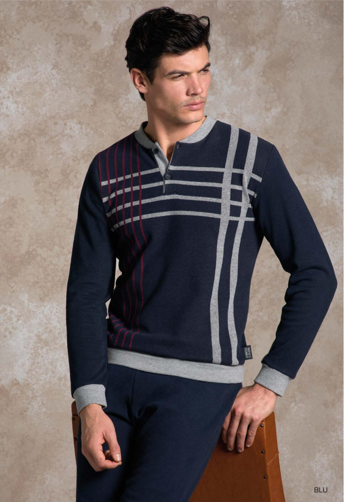 HERREN-PYJAMAS M/L EP2184 Tellini S.R.L. Großhandelskleidung