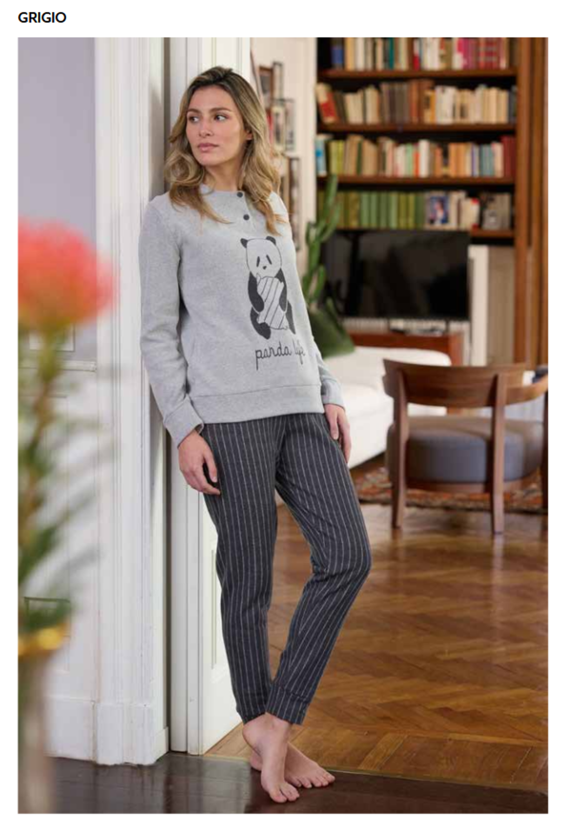 PIGIAMA DONNA M/L EP6263 Tellini S.r.l. Ingrosso Abbigliamento