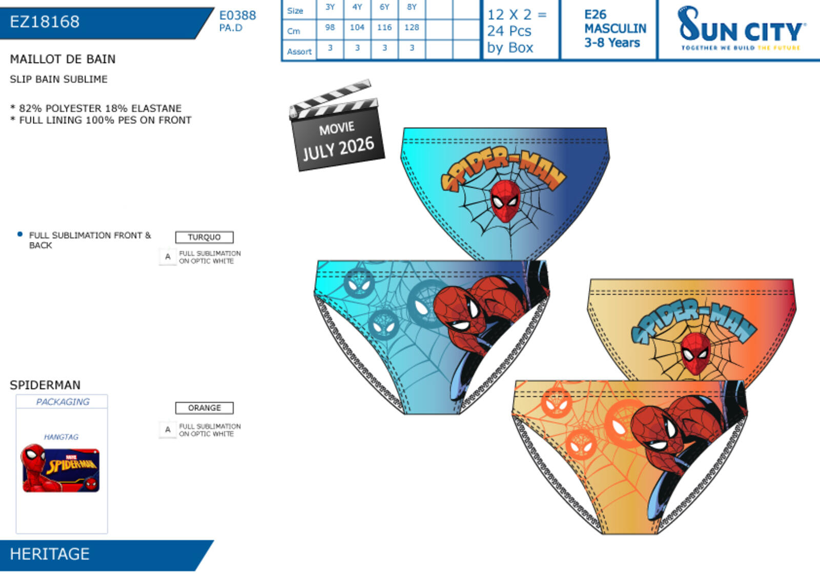 SLIP MARE BAMBINO EZ18168 Tellini S.r.l. Ingrosso Abbigliamento