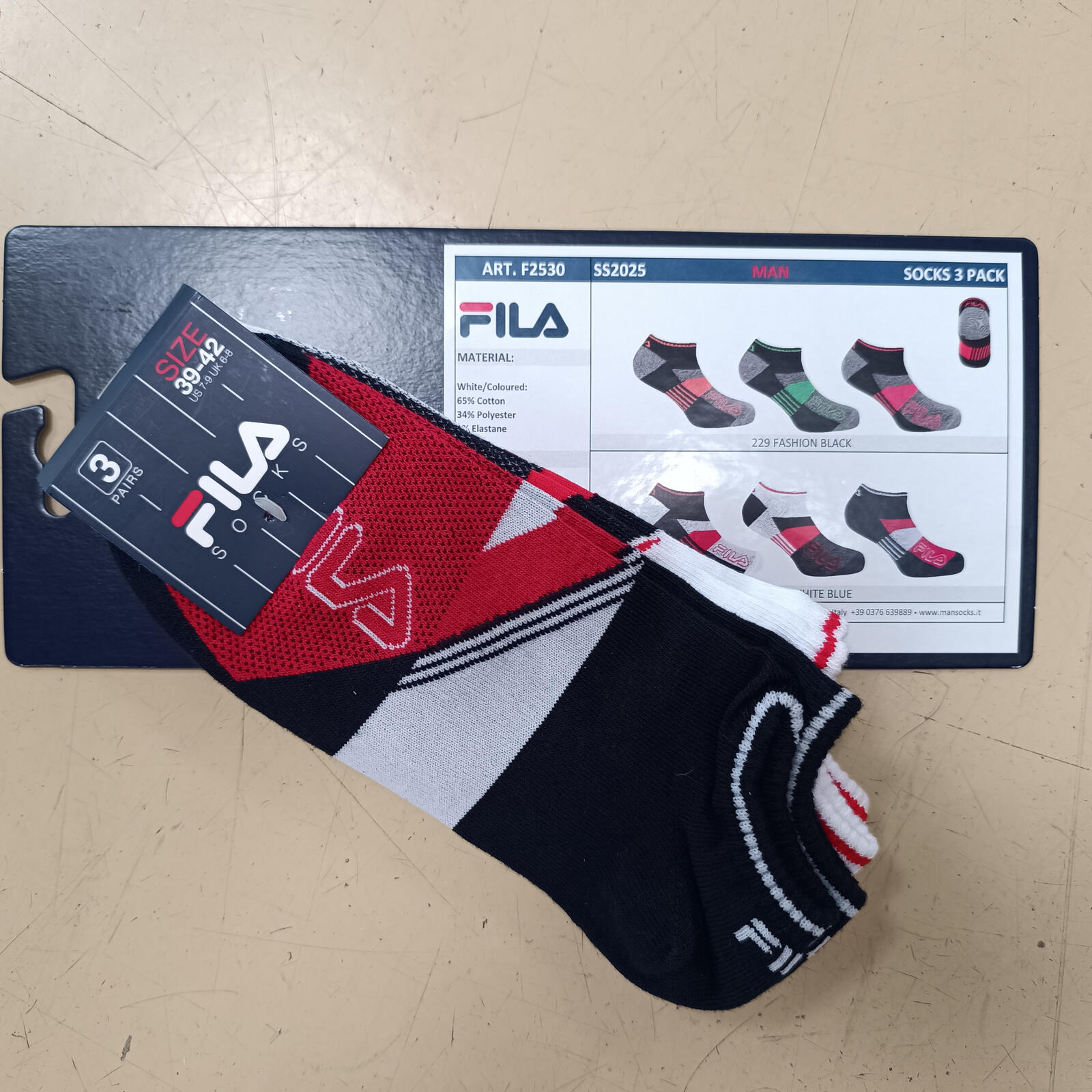 TRIS HERRENSOCKEN F2530 Tellini S.R.L. Großhandelskleidung