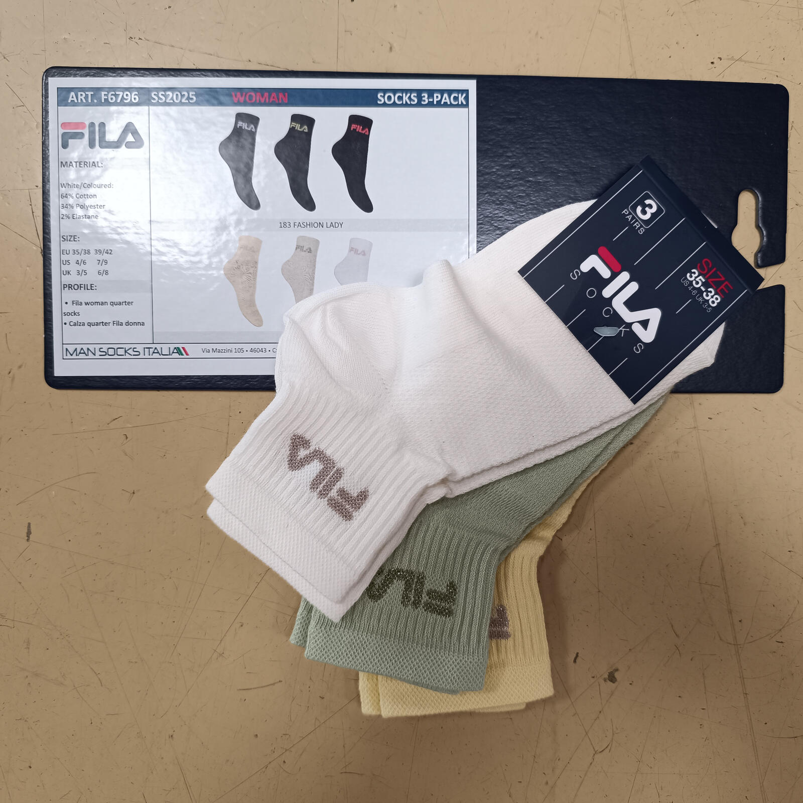TRIS DAMENSOCKEN F6796 Tellini S.R.L. Großhandelskleidung