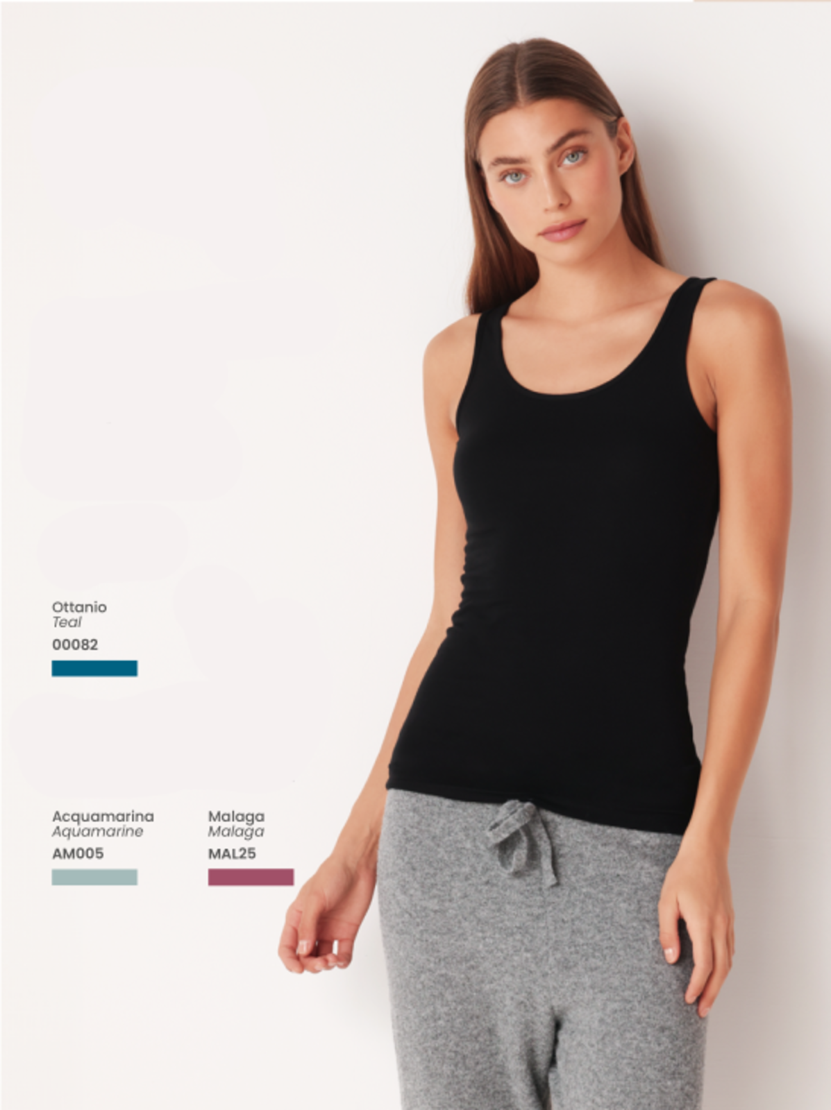 Cotonella Damen Tanktop Gd009 – Weich, Bi-elastisch, OEKO-TEX Zertifiziert