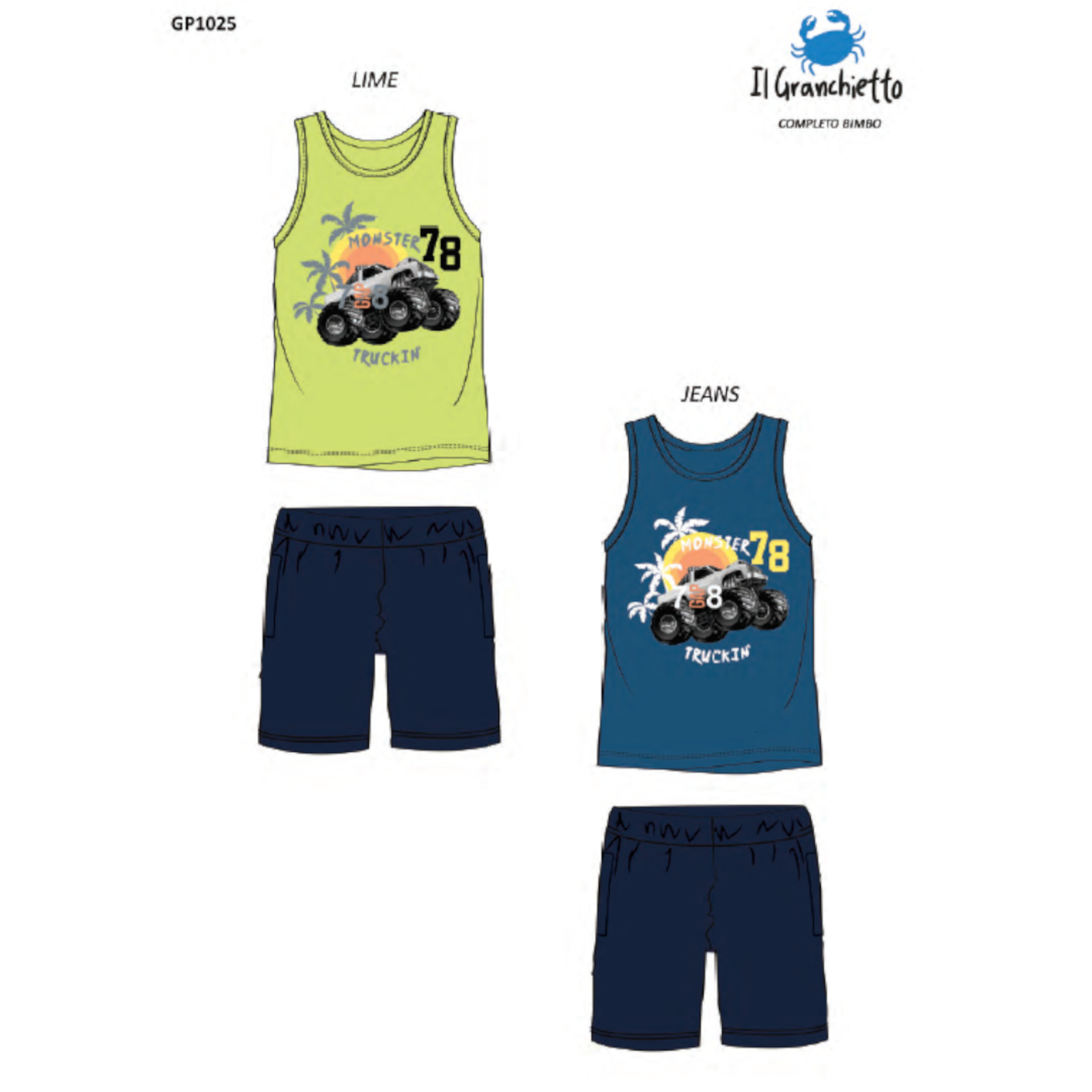 DJEČJI SET DONJEG RUBLJA VELIČINA S/L GP1025 Tellini S.R.L. Veleprodajna odjeća