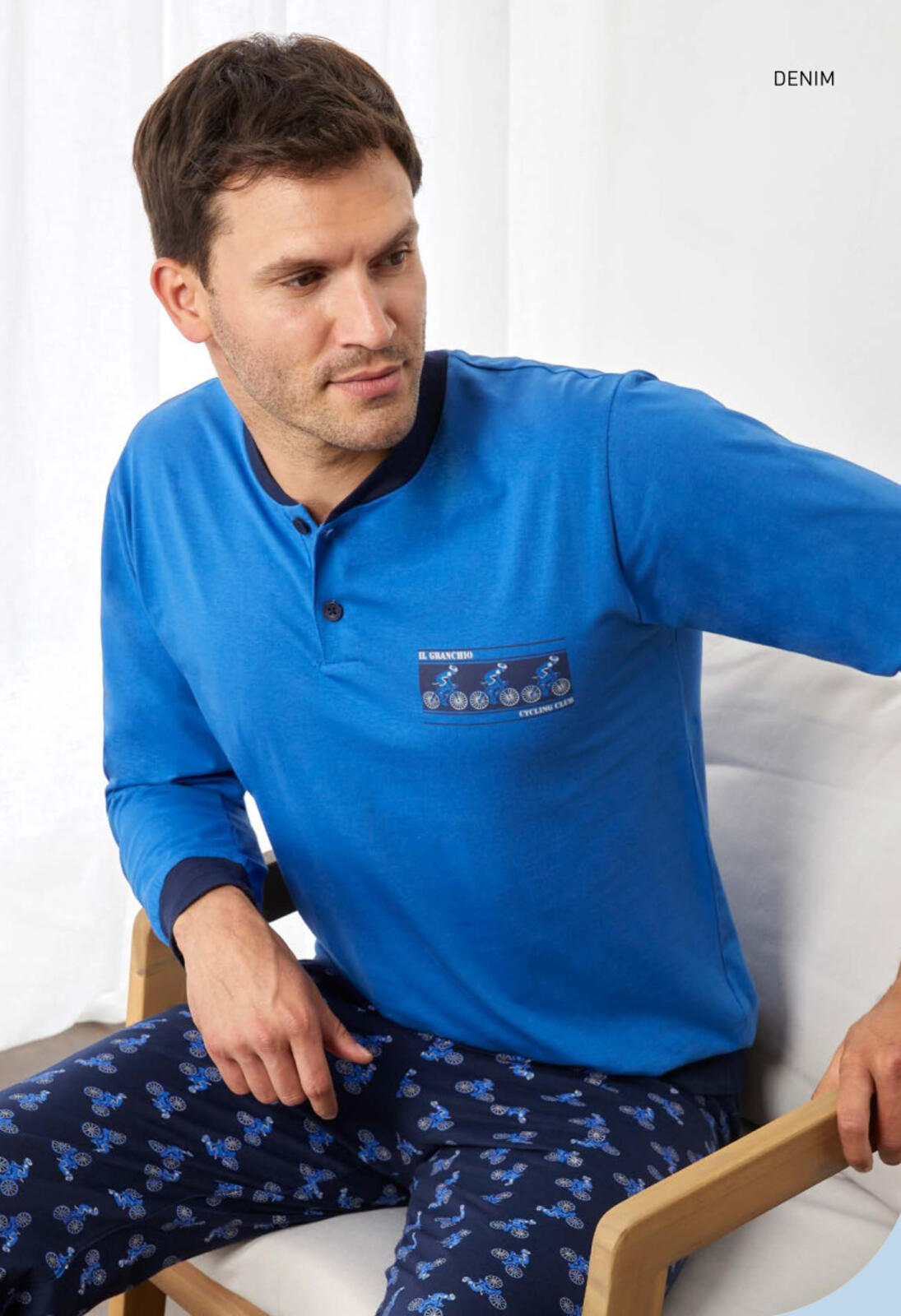 PIGIAMA UOMO M/L GP1147 Tellini S.r.l. Ingrosso Abbigliamento