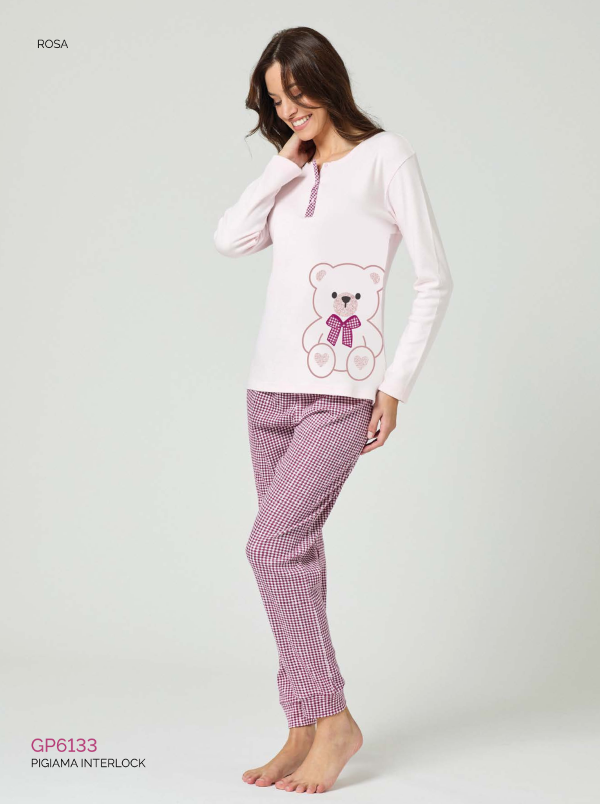 PIGIAMA DONNA M/L GP6133 Tellini S.r.l. Ingrosso Abbigliamento