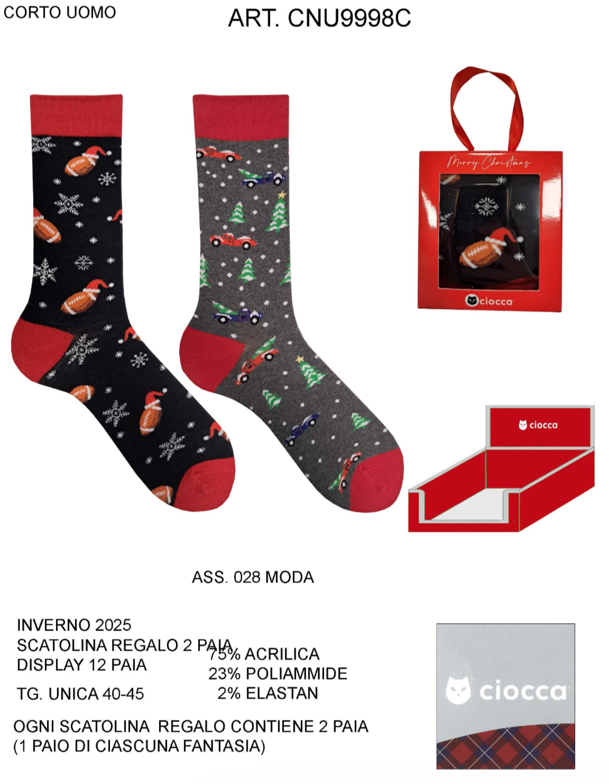 BIS CALZINO UOMO CNU9998C Tellini S.r.l. Ingrosso Abbigliamento