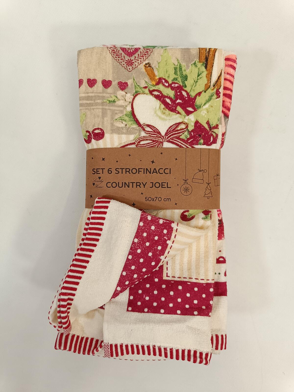 COUNTRY JOEL WEIHNACHTSGESCHIRRTUCH 50X70 Tellini S.R.L. Großhandelskleidung