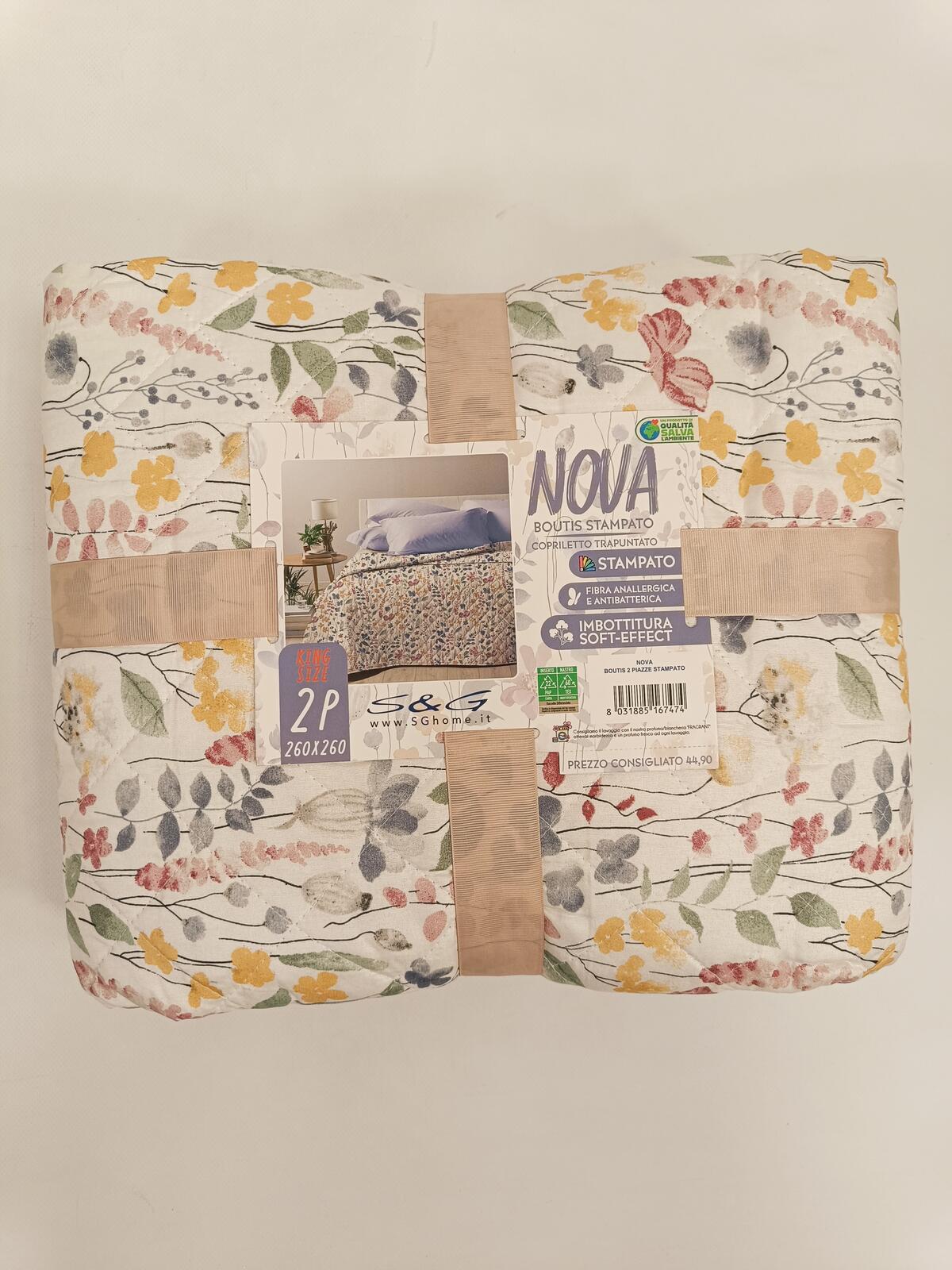 COPRILETTO 1P NOVA BOUTIS 170X260 Tellini S.r.l. Ingrosso Abbigliamento