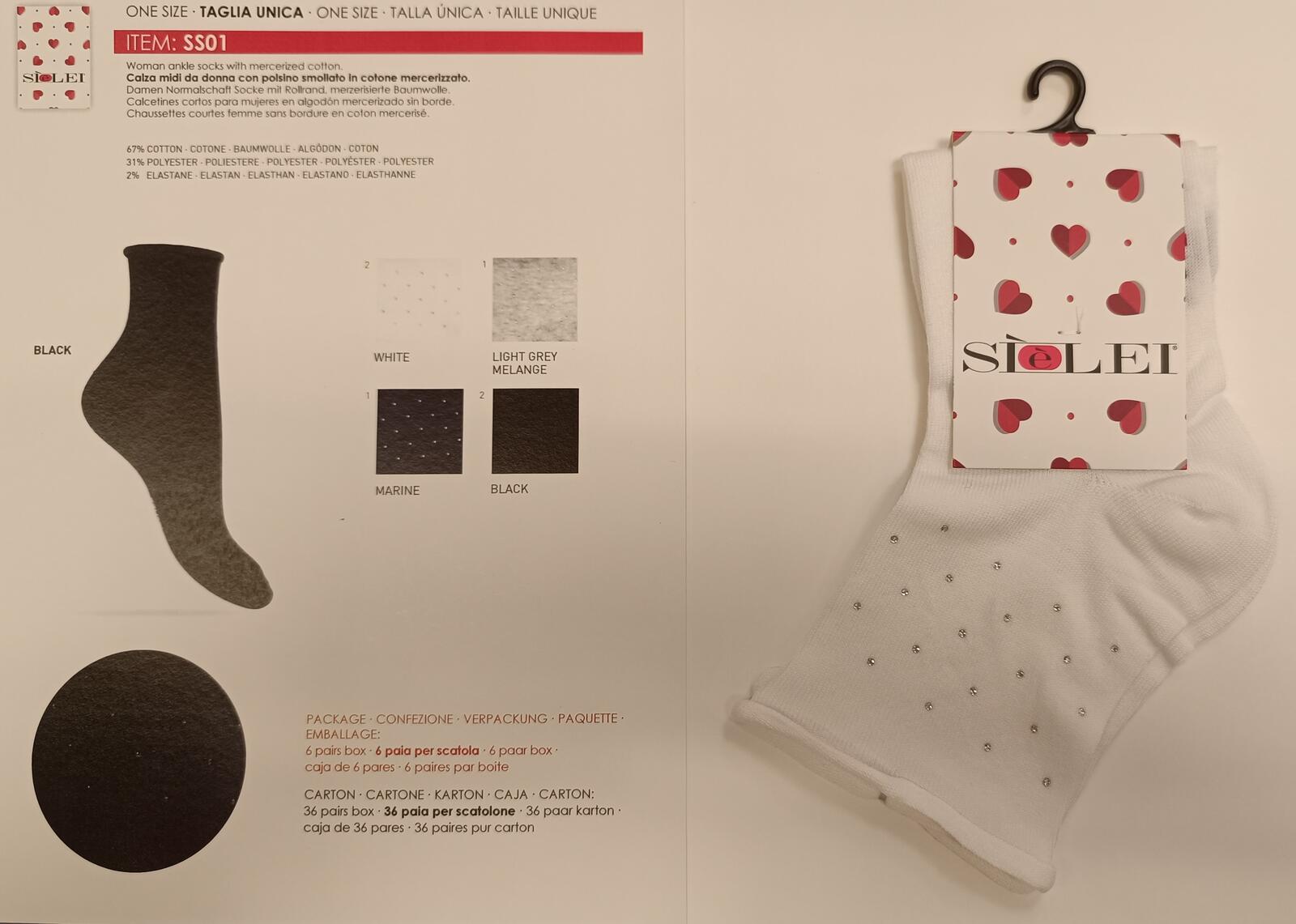 CALZINI MIDI DONNA SS01 Tellini S.r.l. Ingrosso Abbigliamento