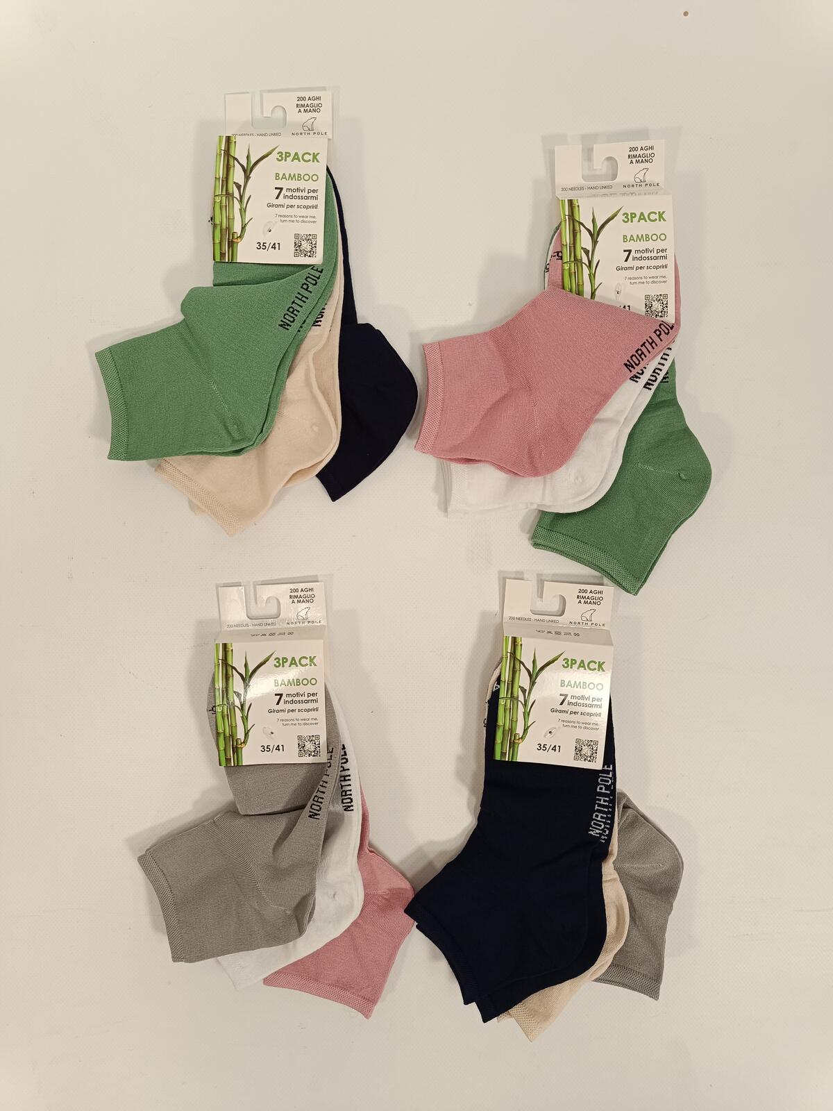 TRIS CALZINO QUARTER DONNA NPBAMBOO 04 Tellini S.r.l. Ingrosso Abbigliamento