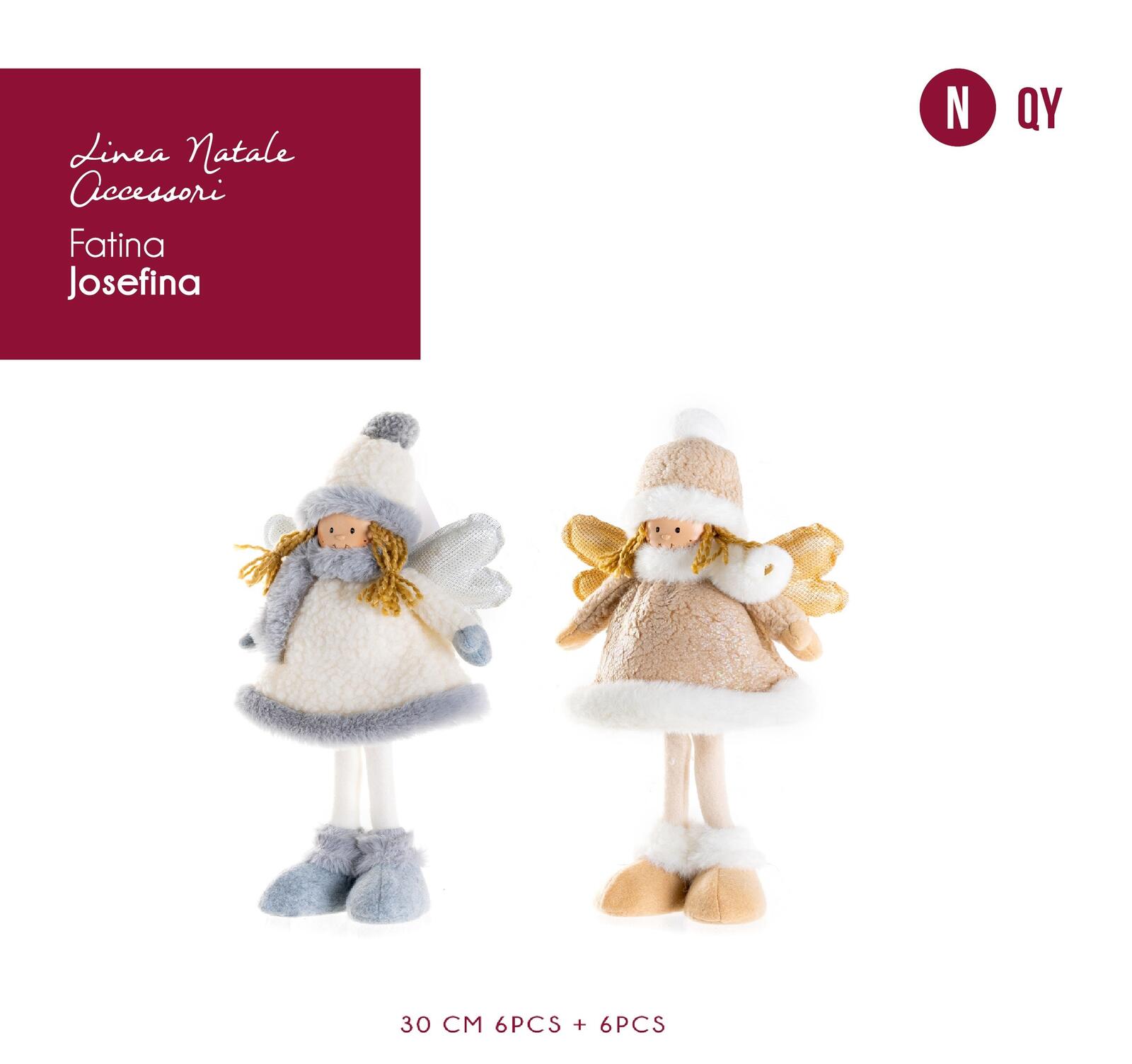DECORAZIONE FATINA JOSEFINA 30CM Tellini S.r.l. Ingrosso Abbigliamento