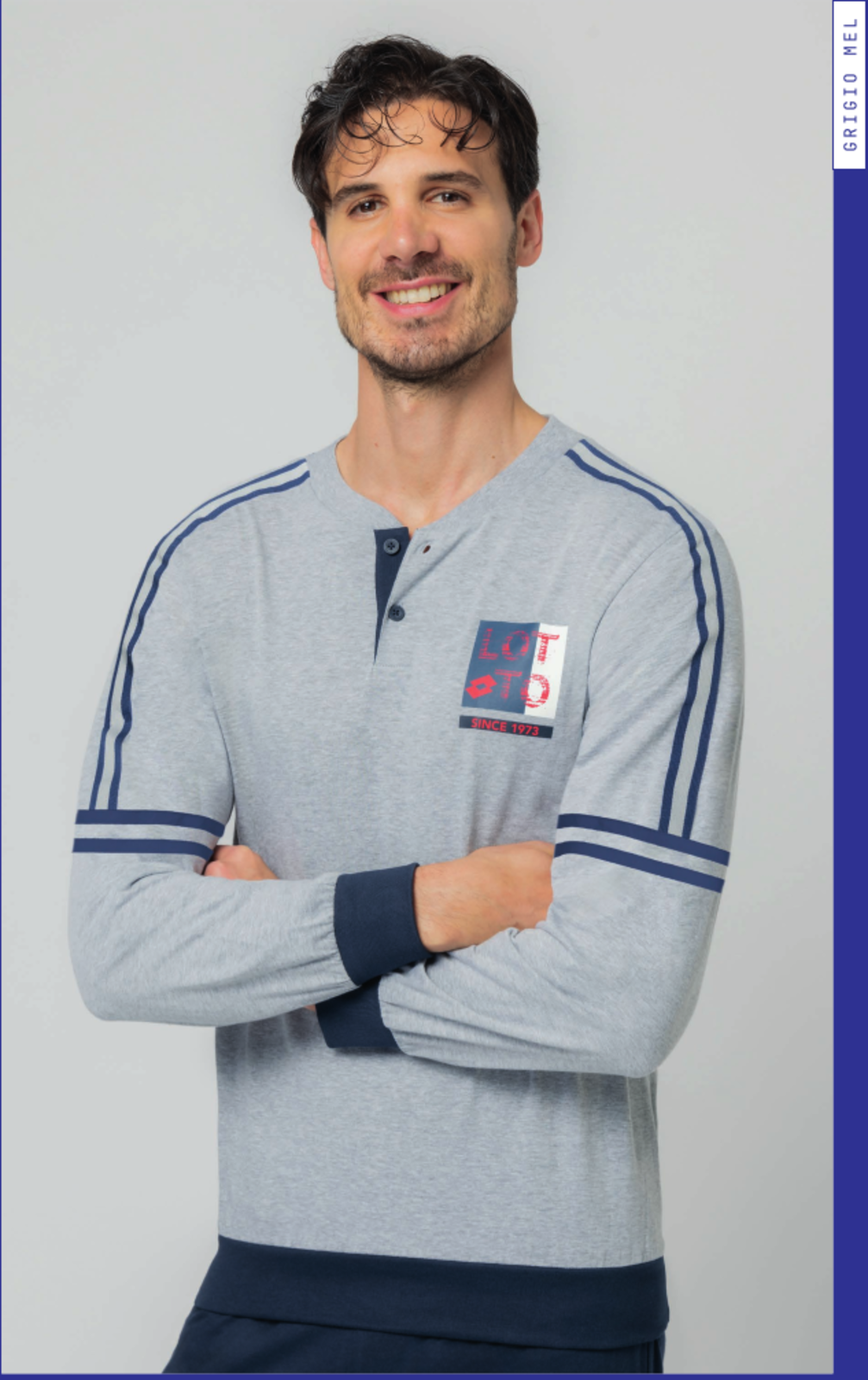 PIGIAMA UOMO M/L LP1224 Tellini S.r.l. Ingrosso Abbigliamento