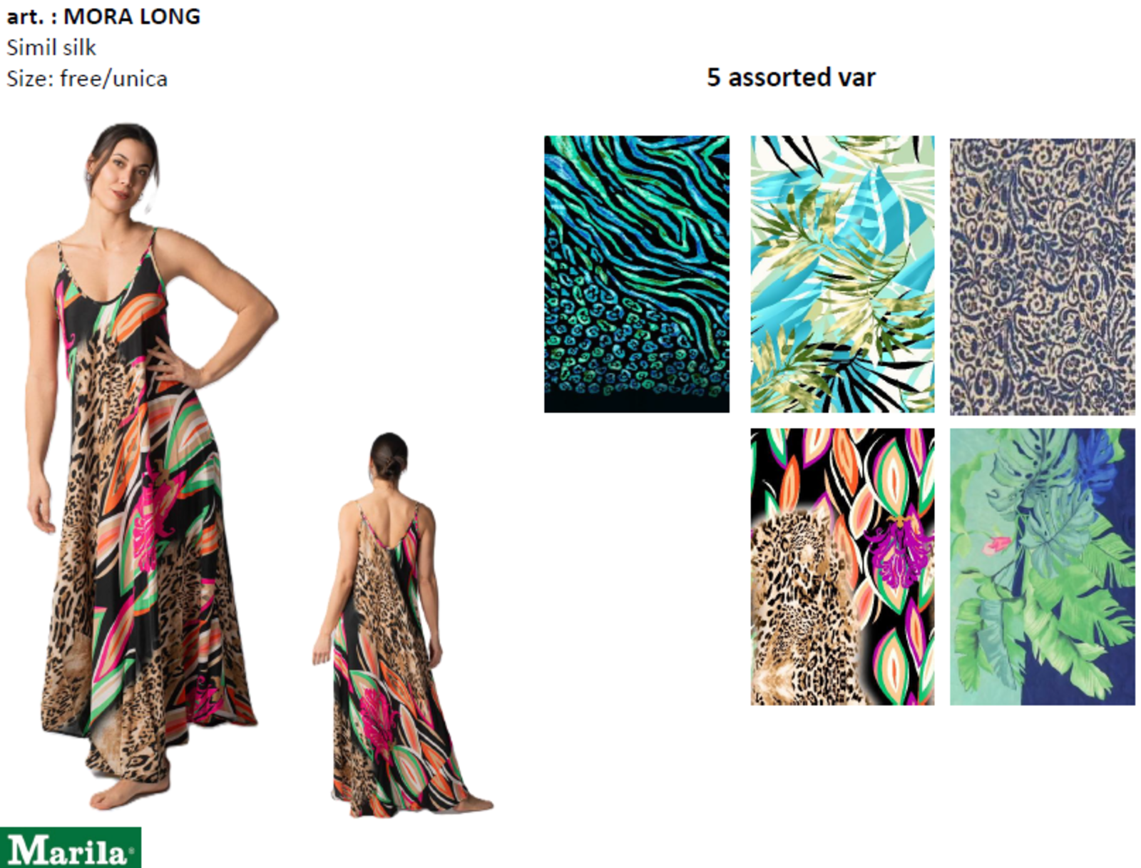 ABITO DONNA S/L MORA LONG Tellini S.r.l. Ingrosso Abbigliamento