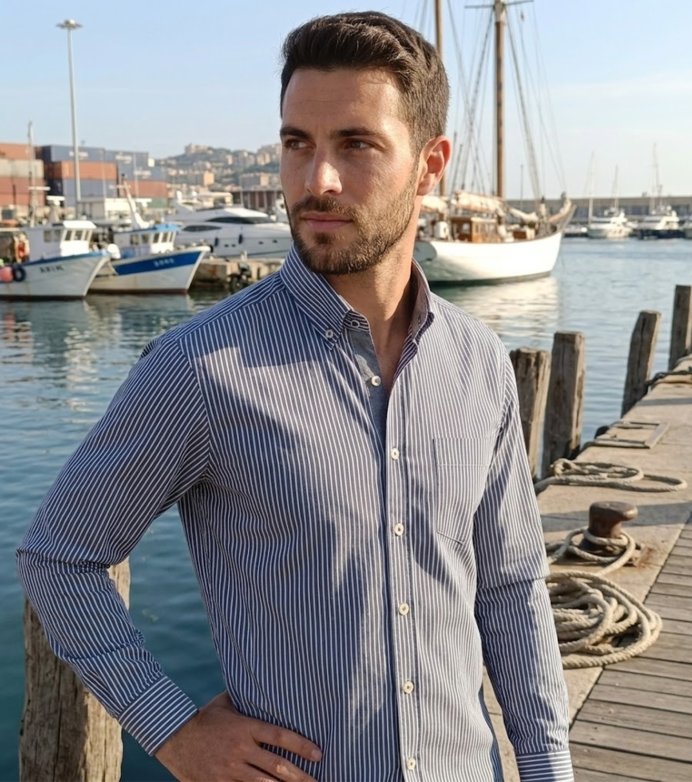 CAMICIA UOMO M/L NELSON070E Tellini S.r.l. Ingrosso Abbigliamento