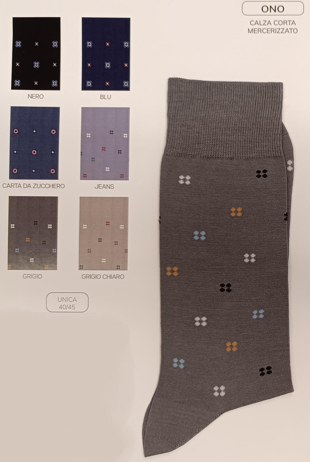 CALZINO CORTO UOMO ONO Tellini S.r.l. Ingrosso Abbigliamento