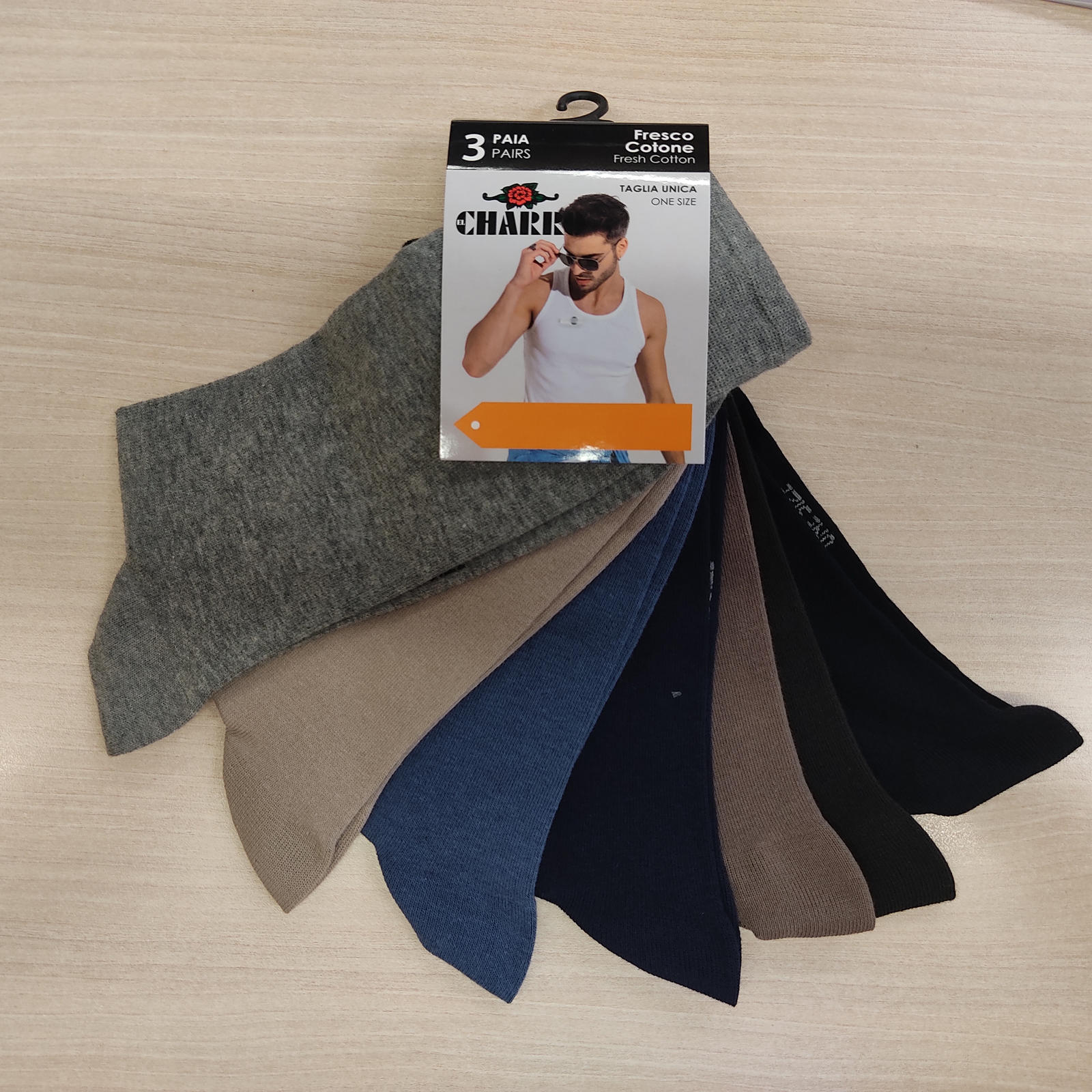 TRIS LANGE SOCKEN FÜR MAN RINO Tellini S.R.L. Großhandelskleidung
