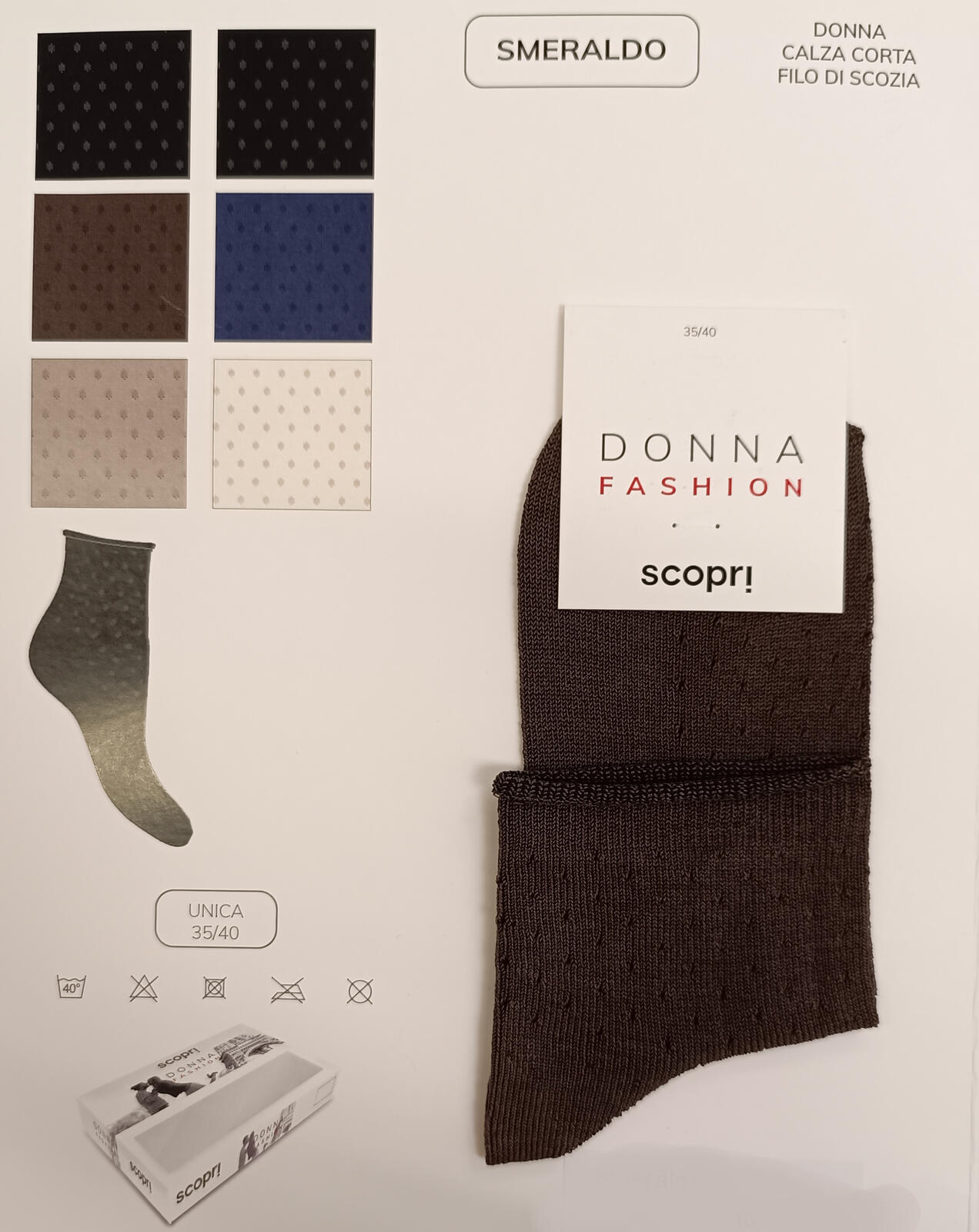 CALZINO CORTO DONNA SMERALDO Tellini S.r.l. Ingrosso Abbigliamento