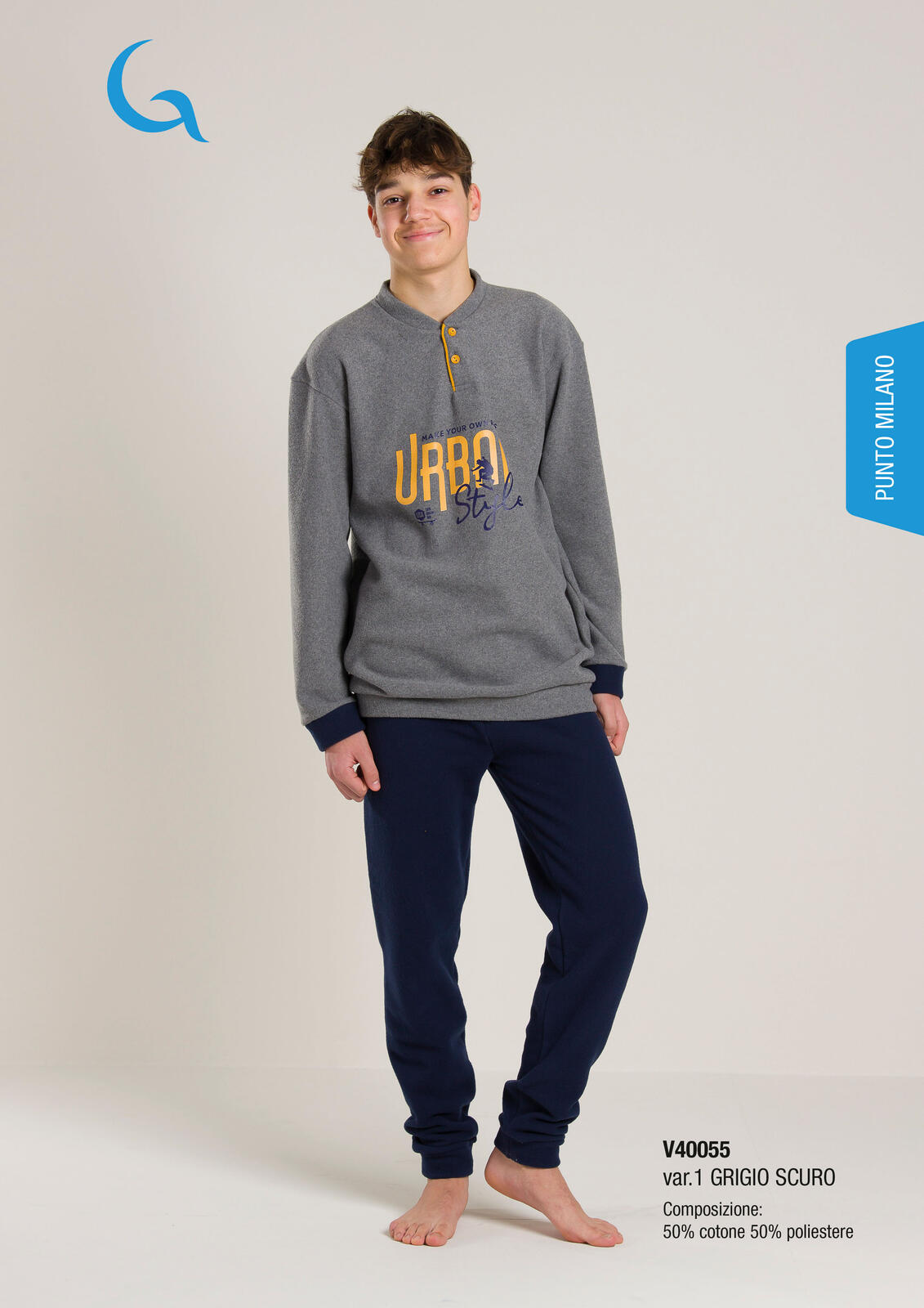 Timone Pigiama In 100% Cotone Per Bambino E Ragazzo - Modello TI112, Maniche E Pantaloni Corti - 2