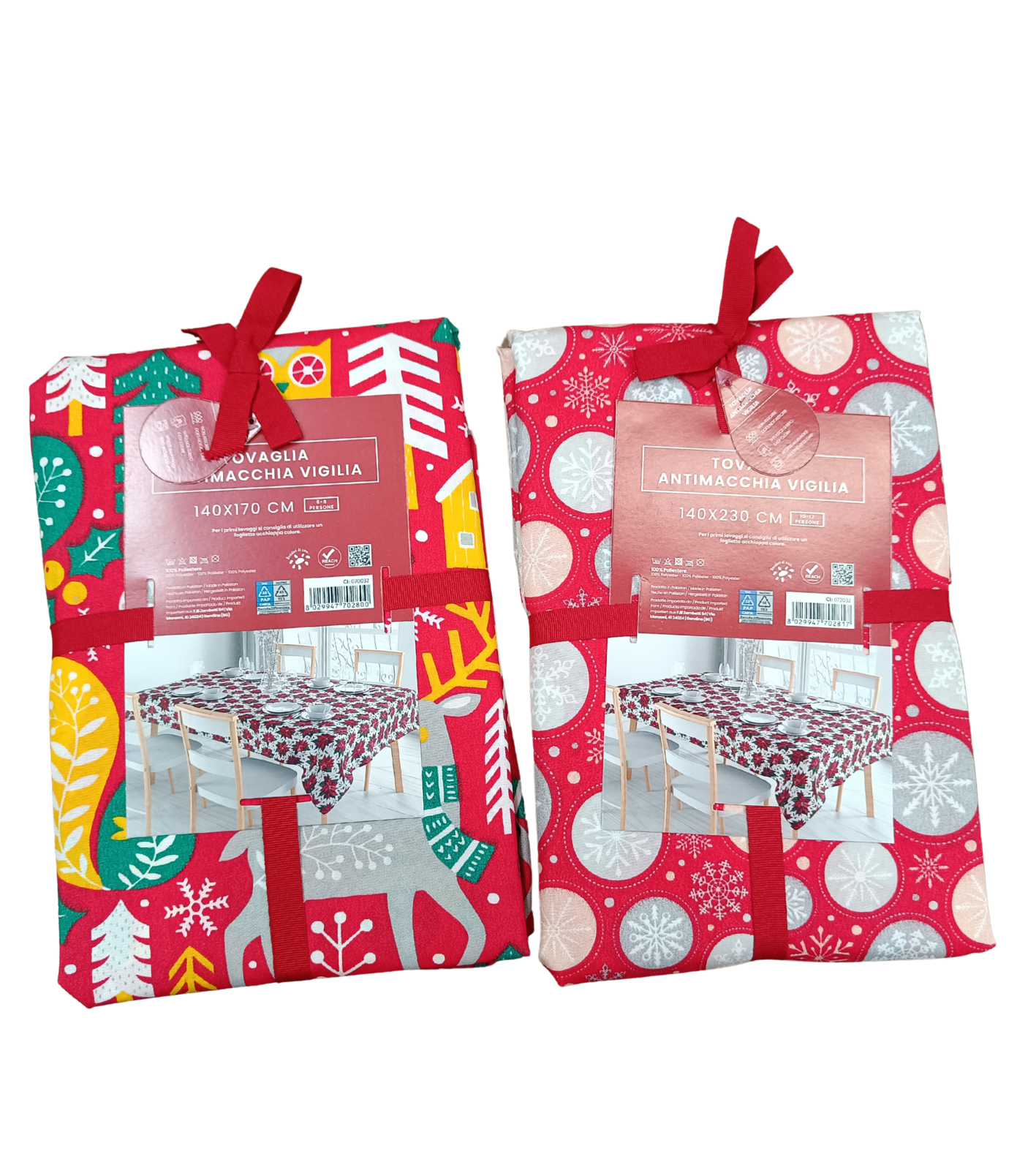 TOVAGLIA ANTIMACCHIA NATALE 12P VIGILIA 140X230 Tellini S.R.L. Velkoobchodní oblečení