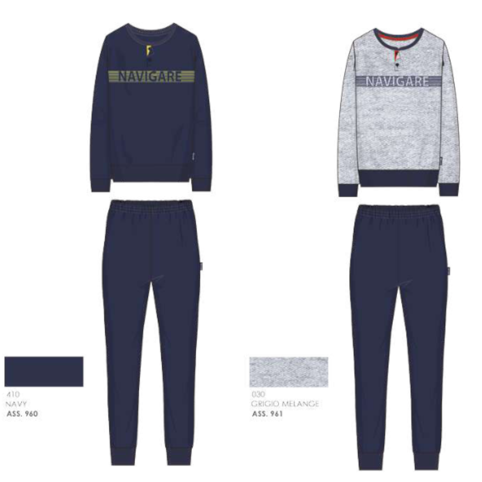 LVB Pigiama Lungo Uomo Con Serafino E Pantalone Stampato – Jersey 145gr In Cotone E Viscosa – Comfort E Stile