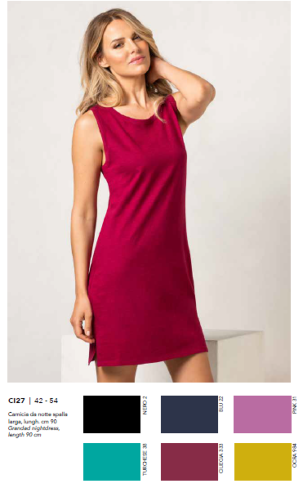 CAMICIA NOTTE DONNA S/L CI27 Tellini S.r.l. Ingrosso Abbigliamento