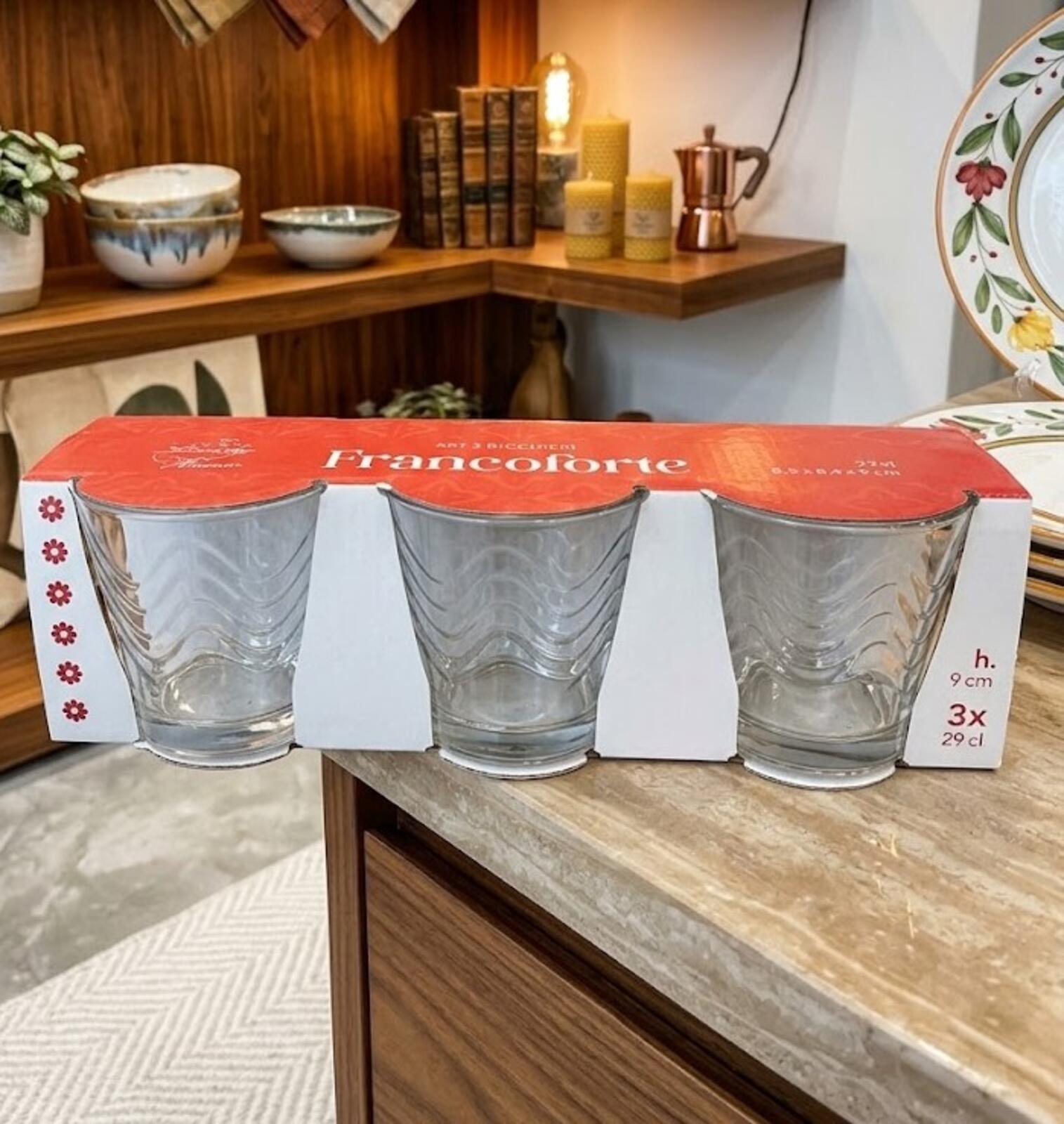 SET 3 BICCHIERI FRANCOFORTE Tellini S.R.L. Großhandelskleidung
