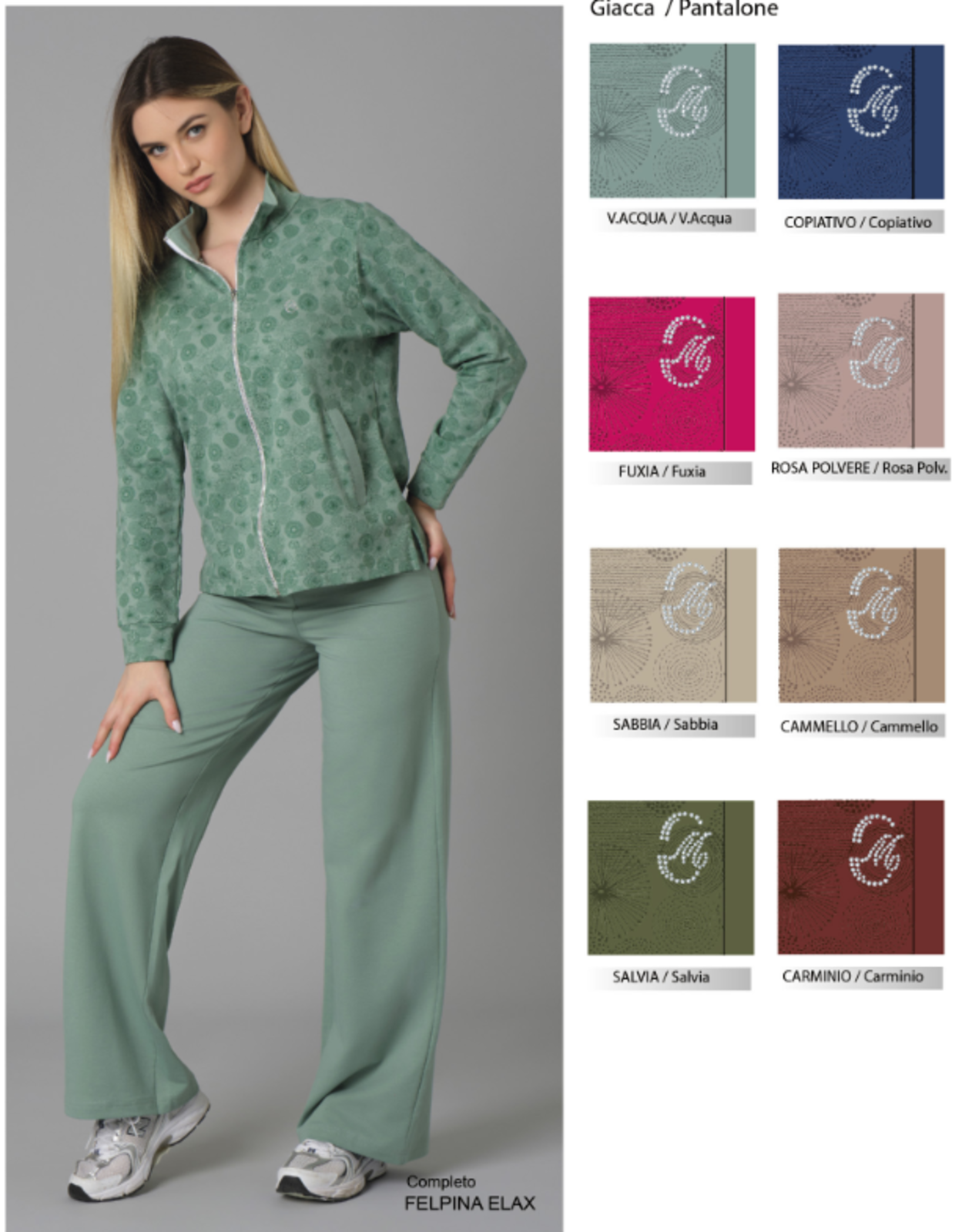 Infiore Pigiama Lungo Da Donna Aperto In Cotone Interlock Taglie Forti Acqua Marina P188517