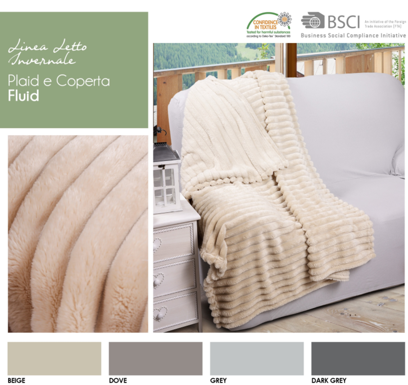 COPERTA 2P FLUID 200X230 Tellini S.R.L. Großhandelskleidung