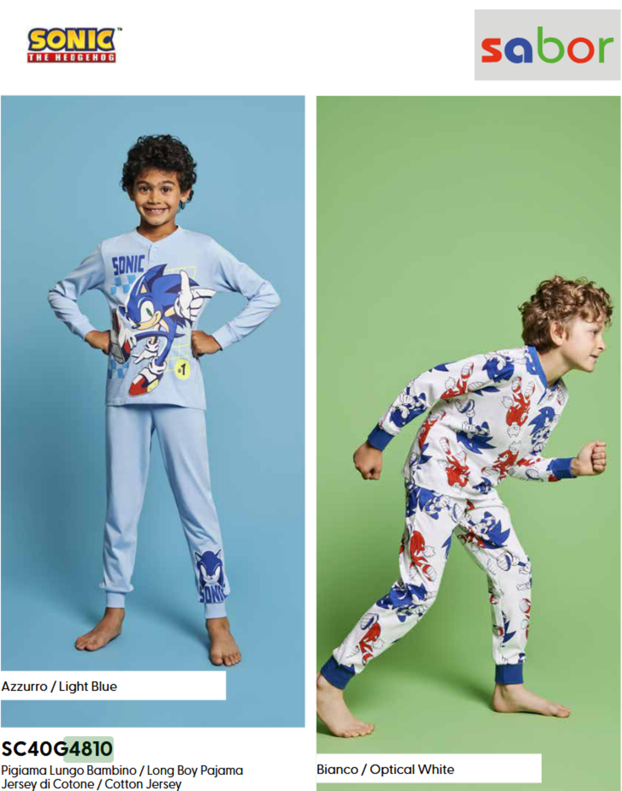 PIGIAMA BAMBINO M/L SC40G4810 Tellini S.r.l. Ingrosso Abbigliamento