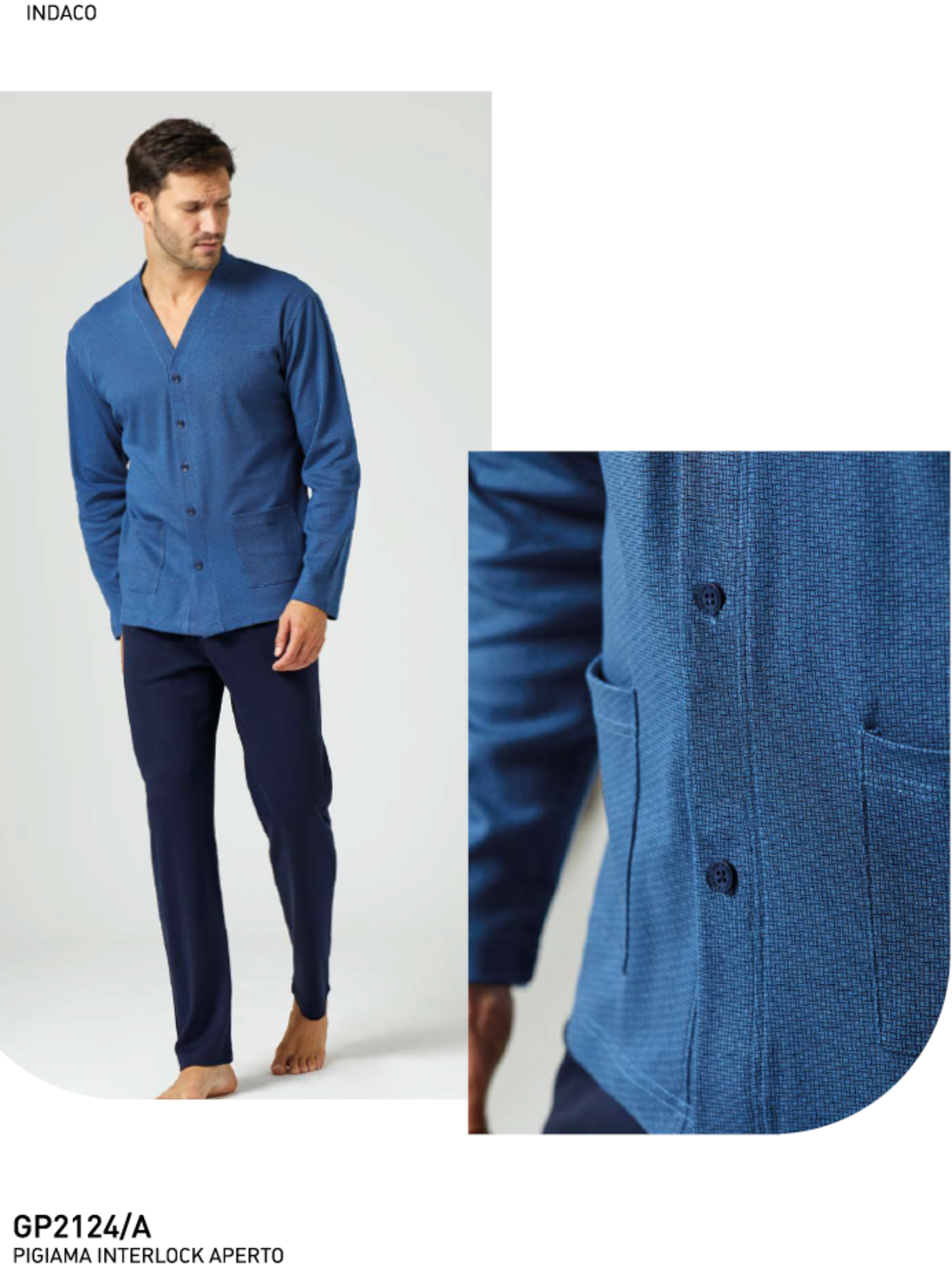 PIGIAMA APERTO UOMO M/L GP2124A Tellini S.R.L. Velkoobchodní oblečení