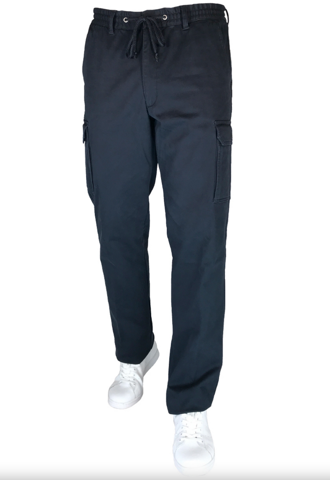 SEA BARRIER Pantalone Isola Uomo – Cotone, Nero, Taglia XL, Cargo Con Tasche E Coulisse