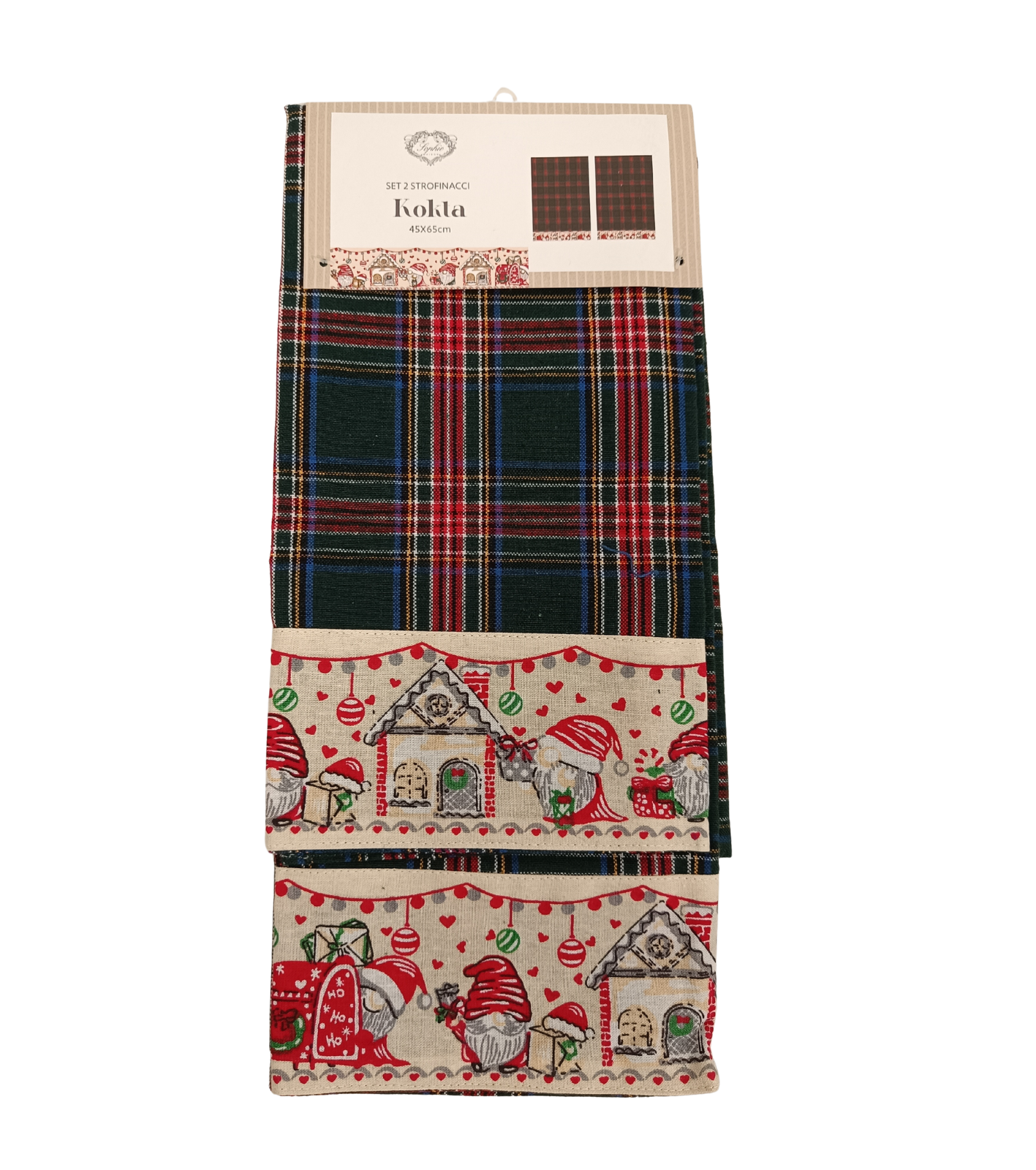 SET 2PZ STROFINACCIO KOTKA 45X65 Tellini S.R.L. Großhandelskleidung