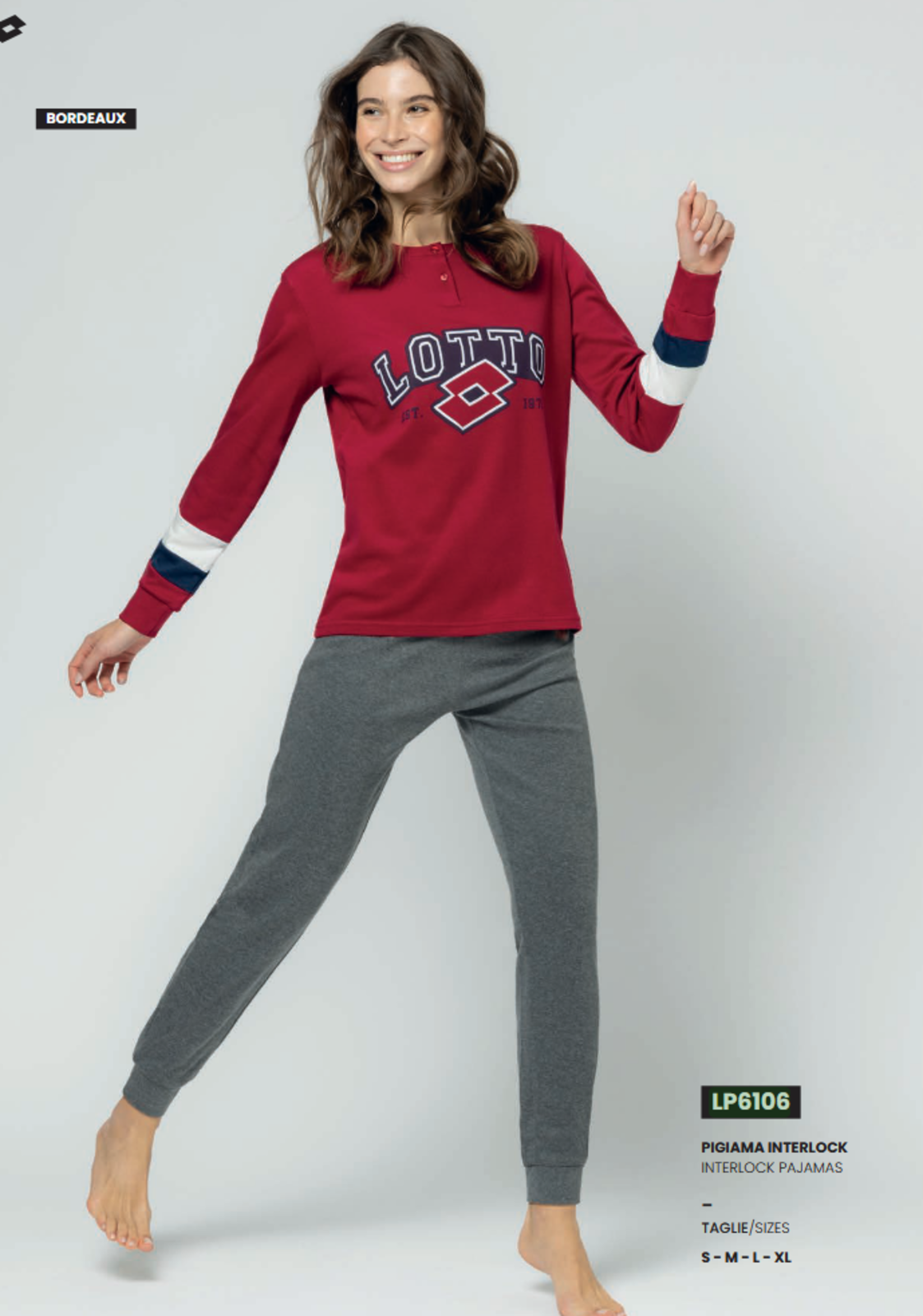 PIGIAMA DONNA M/L LP6106 Tellini S.r.l. Ingrosso Abbigliamento