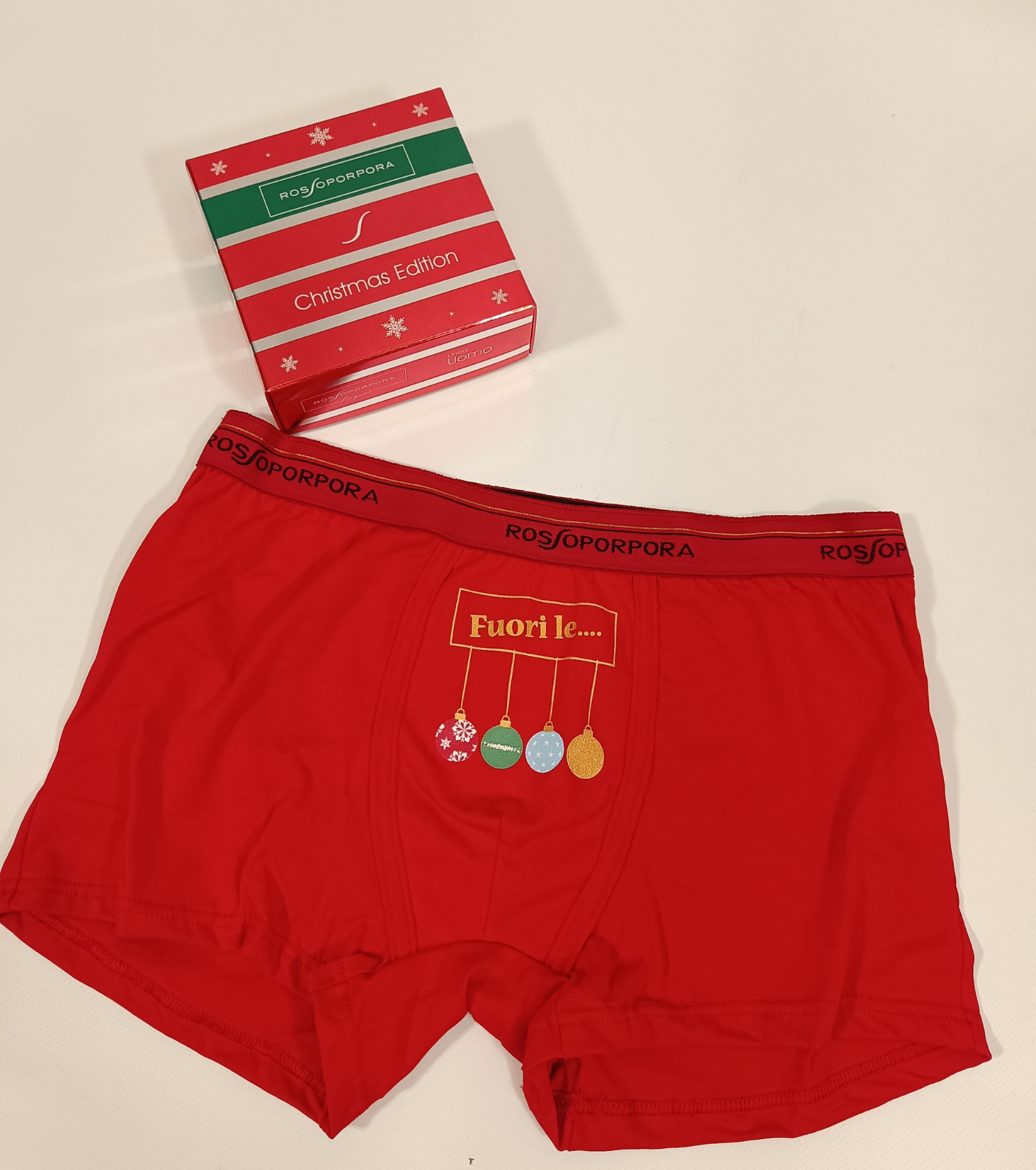 BOXER NATALE UOMO NU506 Tellini S.r.l. Ingrosso Abbigliamento