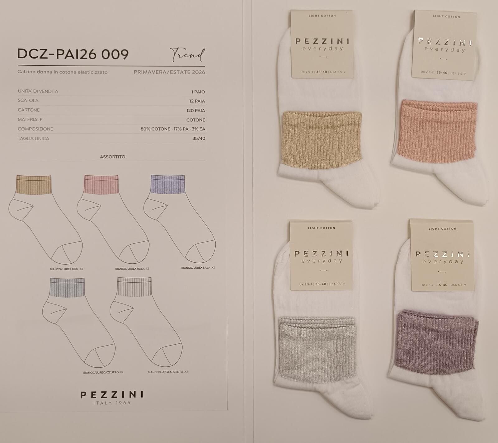 CALZINO CORTO DONNA DCZPAI2609 Tellini S.r.l. Ingrosso Abbigliamento